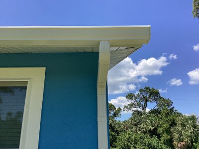 White K-Style Gutters in Fort Myers FL by Gutter Professor