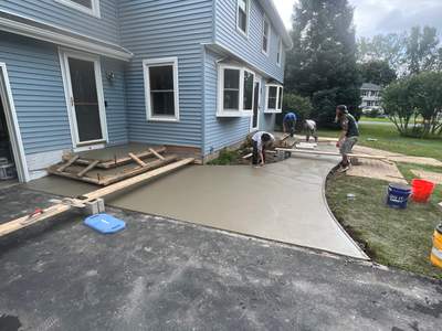 Broom Finish Walkway and Porch 
