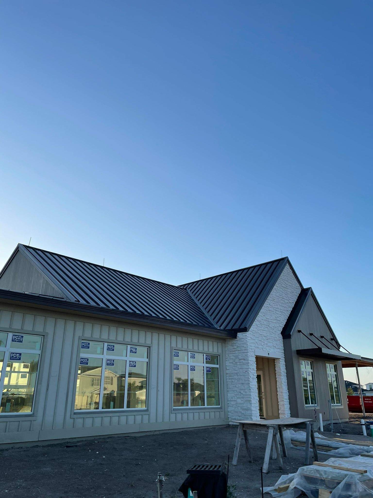 24ga 1.5" Snap-Lock Dark Bronze by Total Roofing System The Metal Roof Experts
