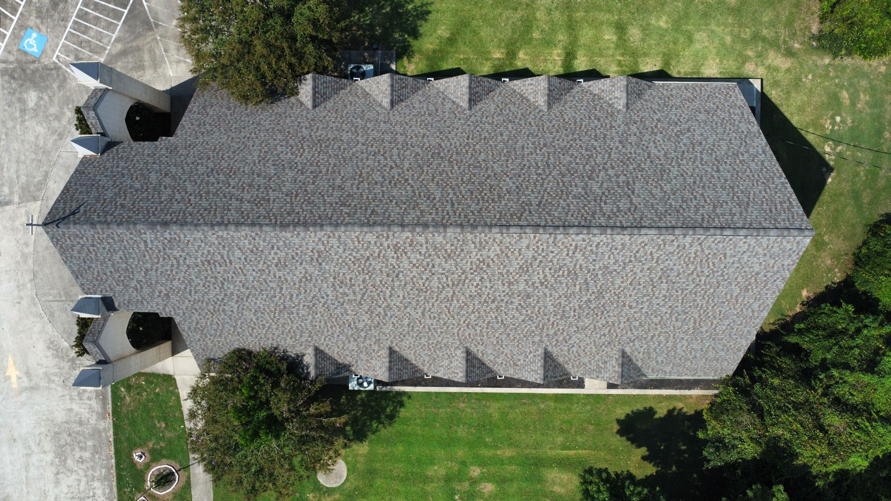 Project in Conroe, Texas Grace Lutheran Church by North American Roofing Company