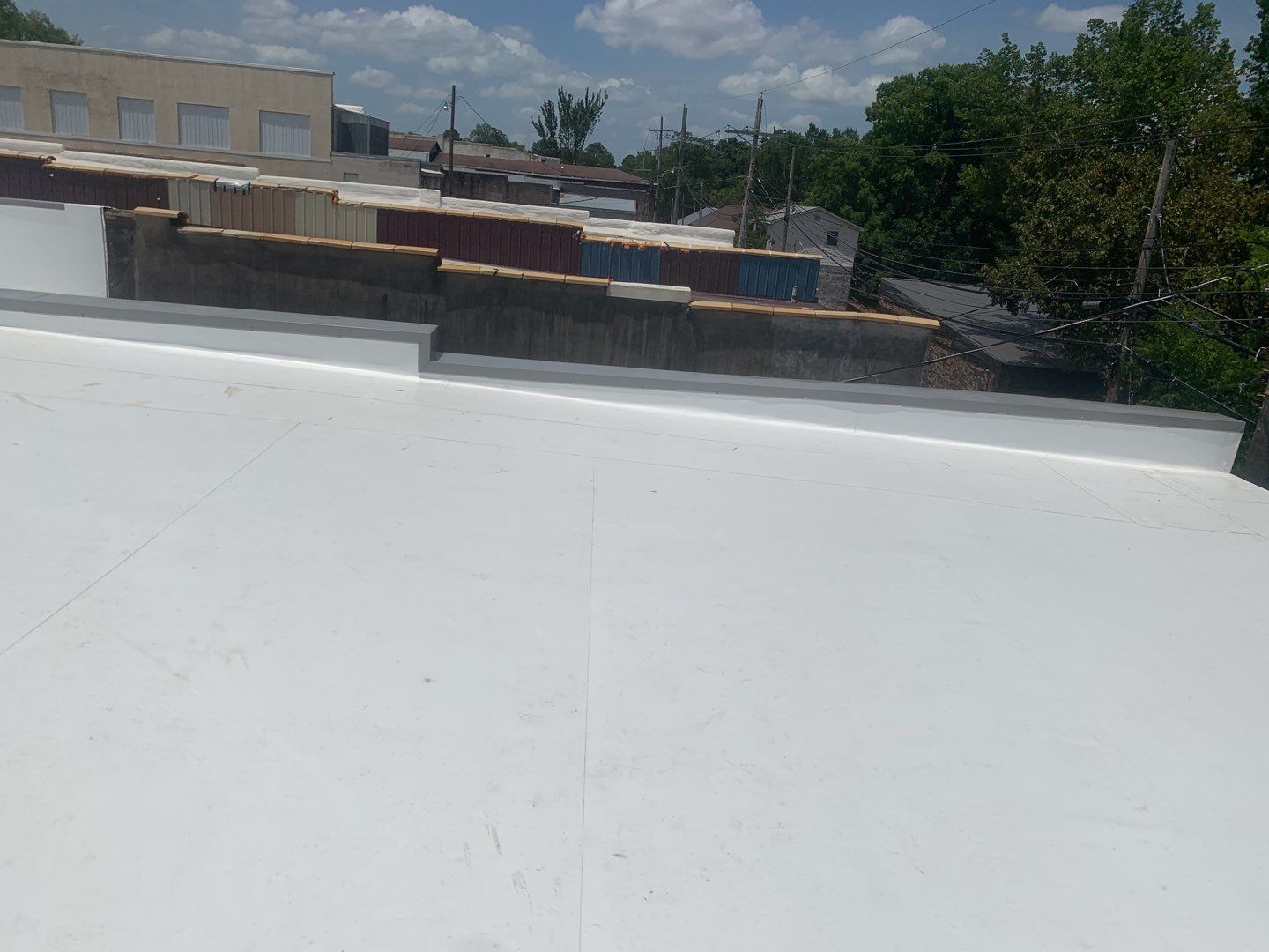 Commercial Roofing Installation in DeQueen, AR, using 50 mil PVC by Hostetler Roofing