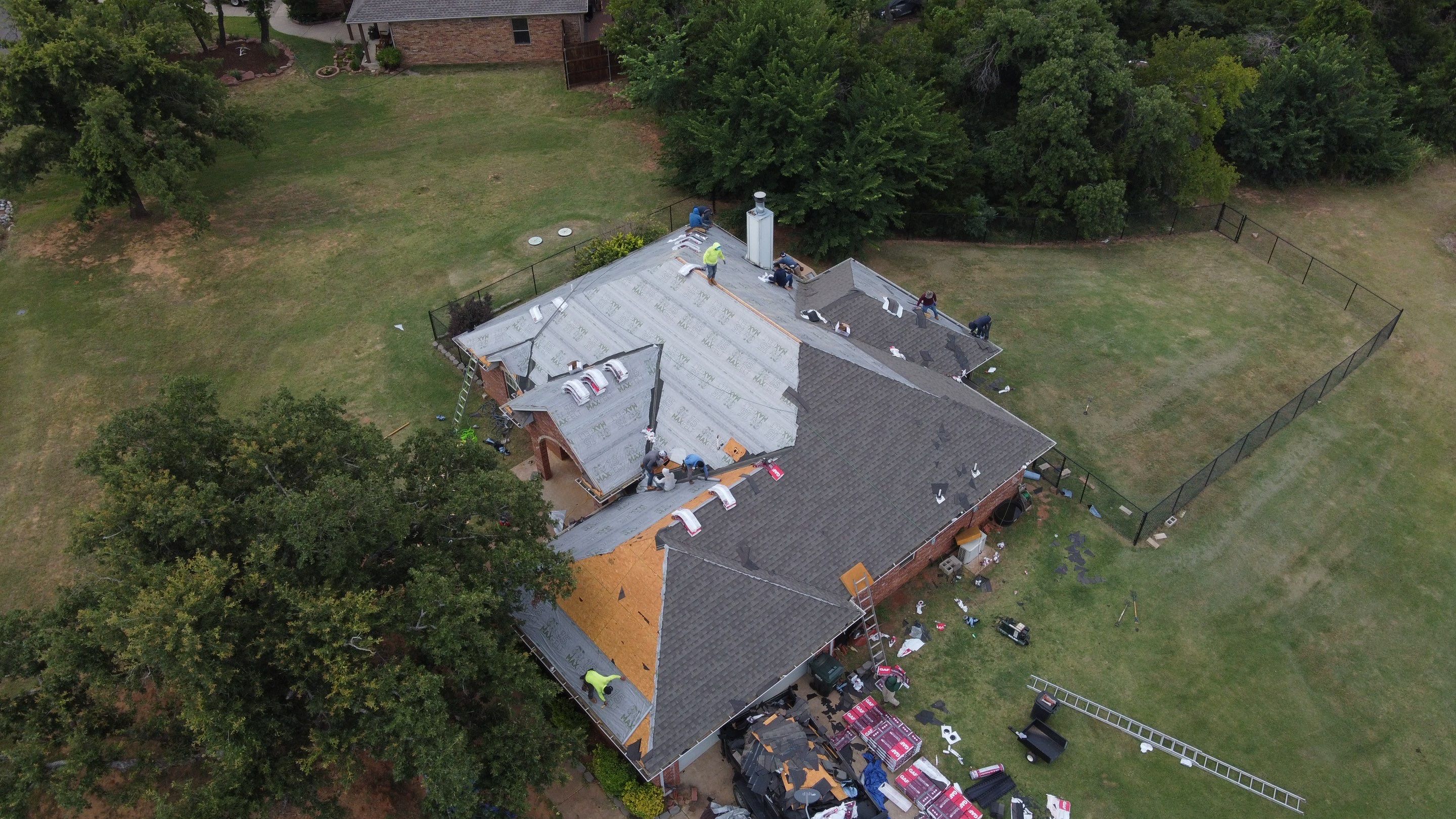Residential Roofing Installation using GAF Natural Shadow  by A & H Roofing and Contracting