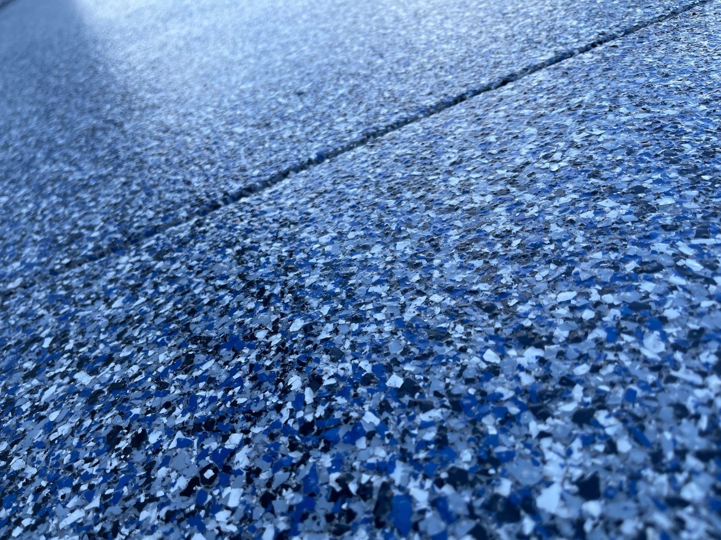 Patio in Trenton, FL in Denim by Cross Creek Concrete Coatings