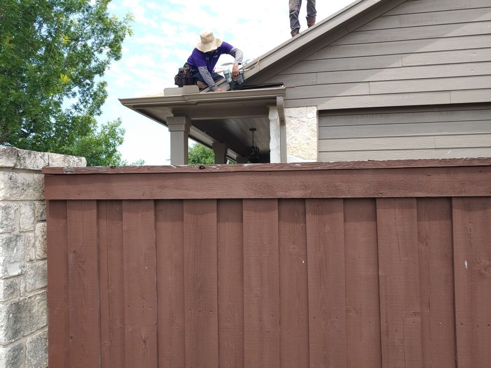 Storm Damage Roof Replacement and Interior Ceiling Repair in Manor by Caliber Restoration LLC