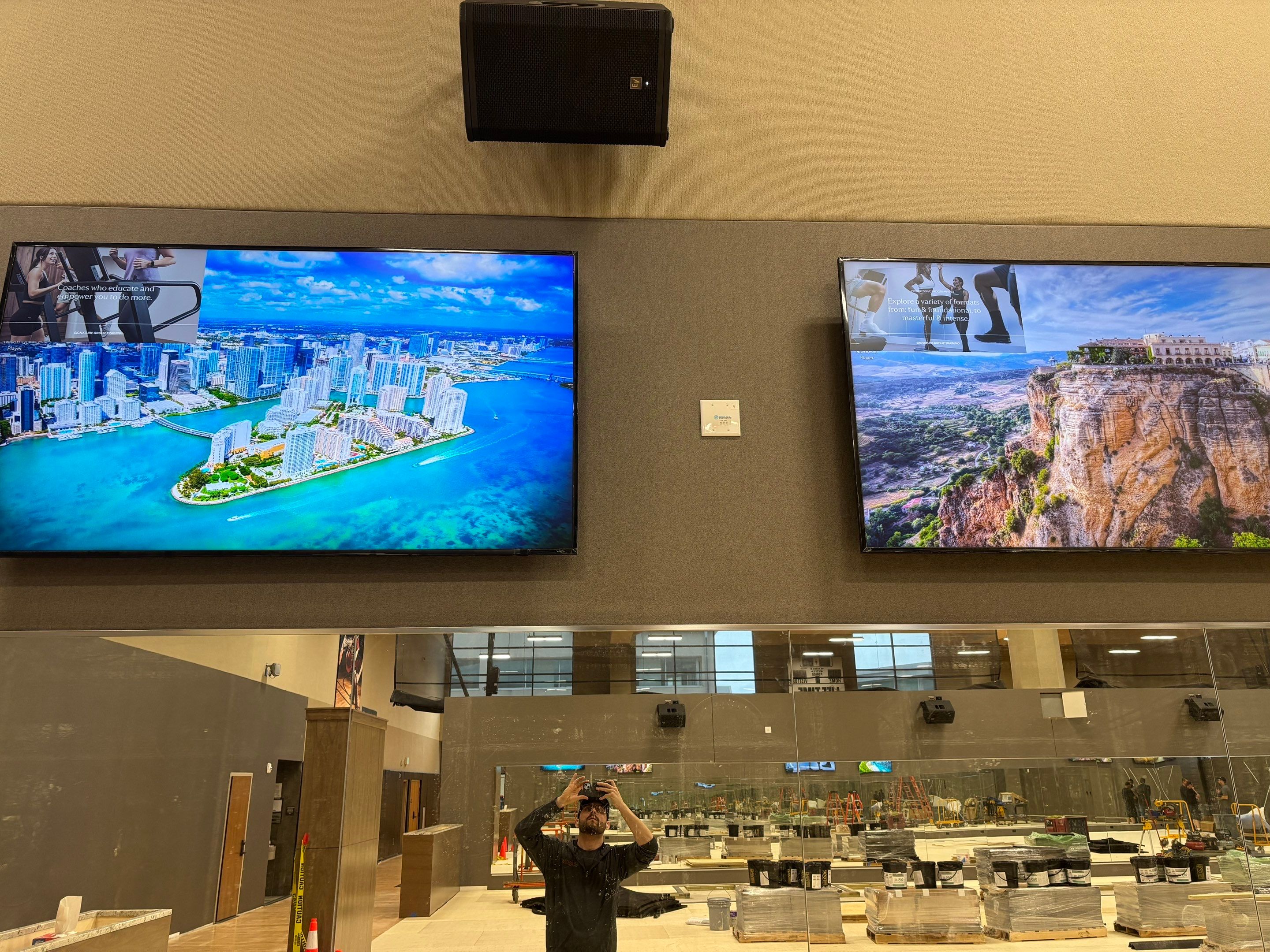 Fitness Center AV install by AVSi
