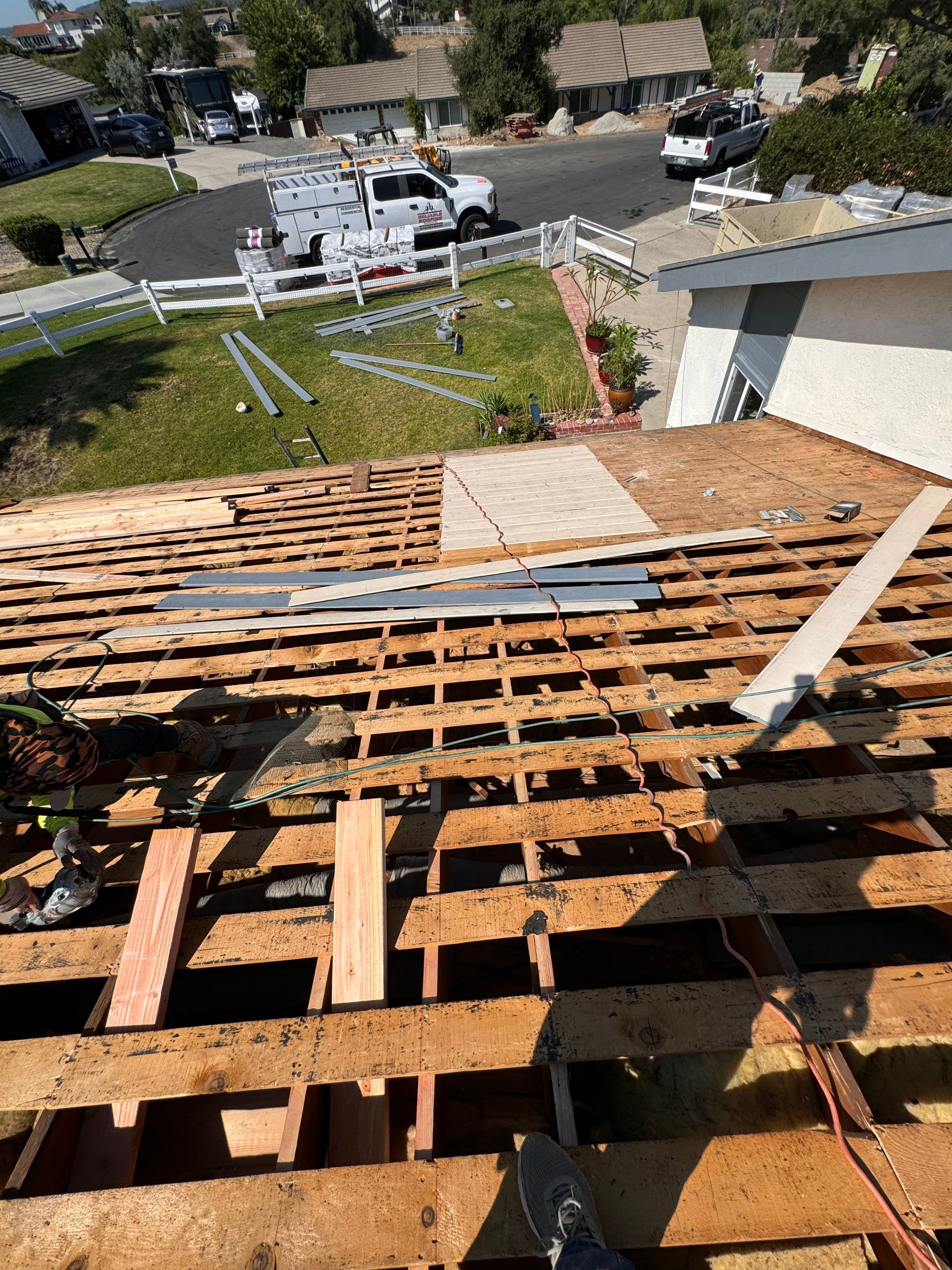 Complete Concrete Tile Roof Replacement and Decking Upgrade by Reliable Roofing San Diego Inc.
