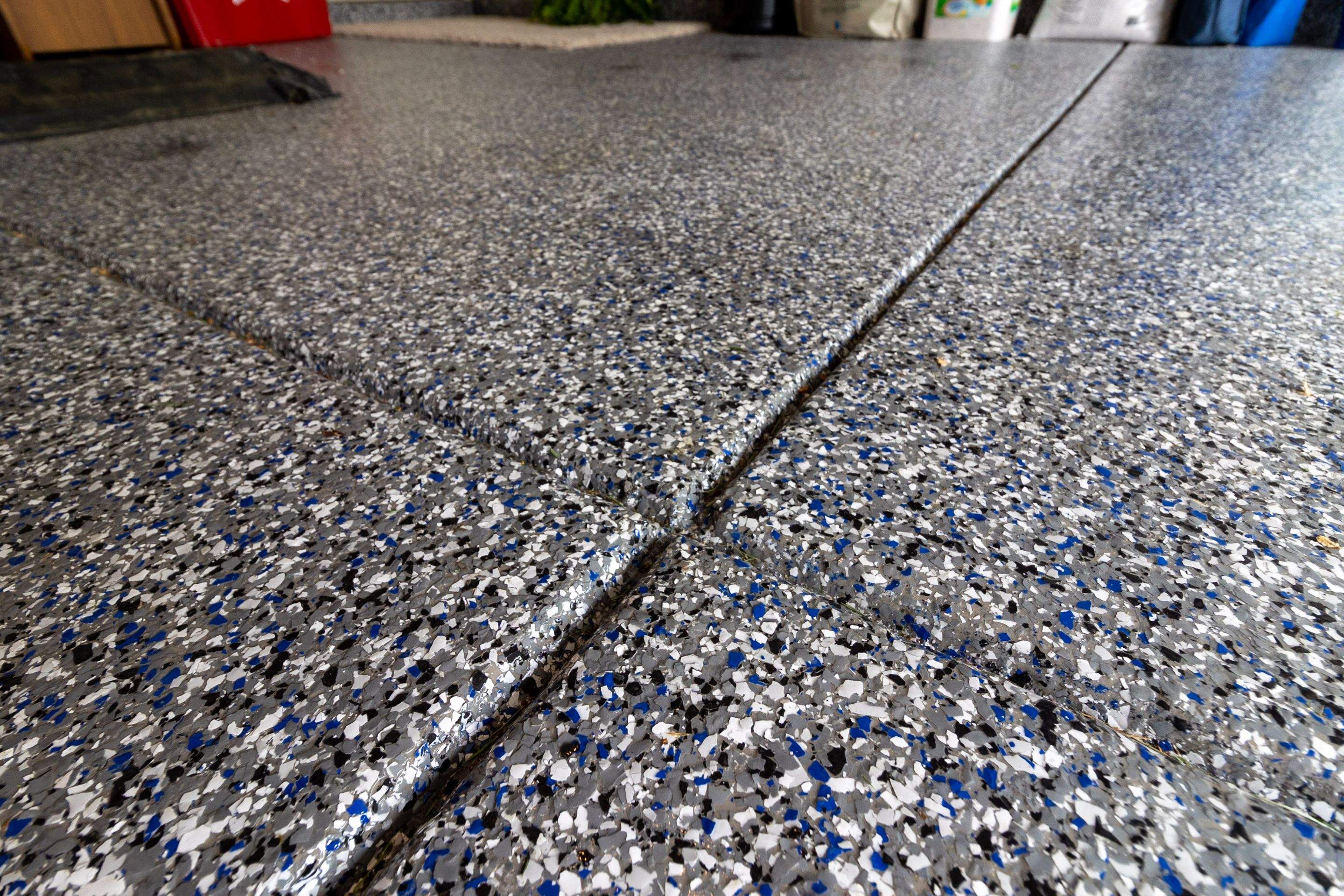 Garage Floor using Galaxy Blue by Your1DayFloor.com