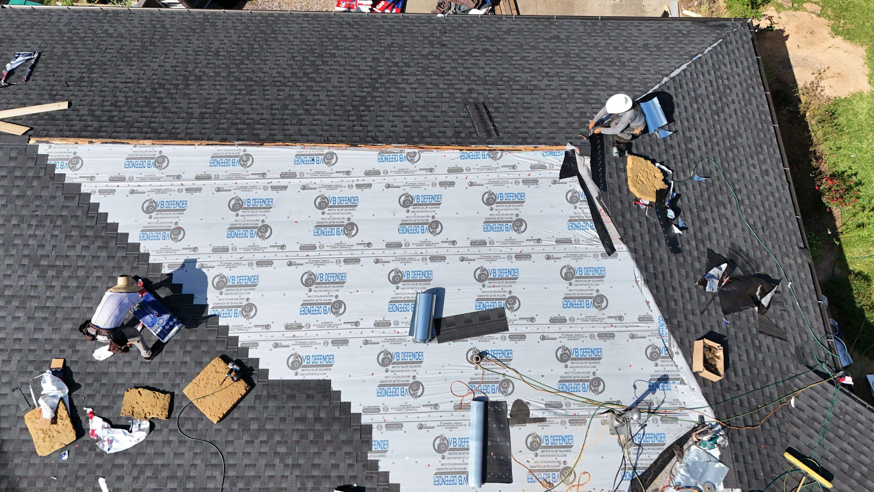 Roof Replacement with Fascia & Soffit Repairs — Conroe, TX by PL Roofing & SB Roofing, LLC.