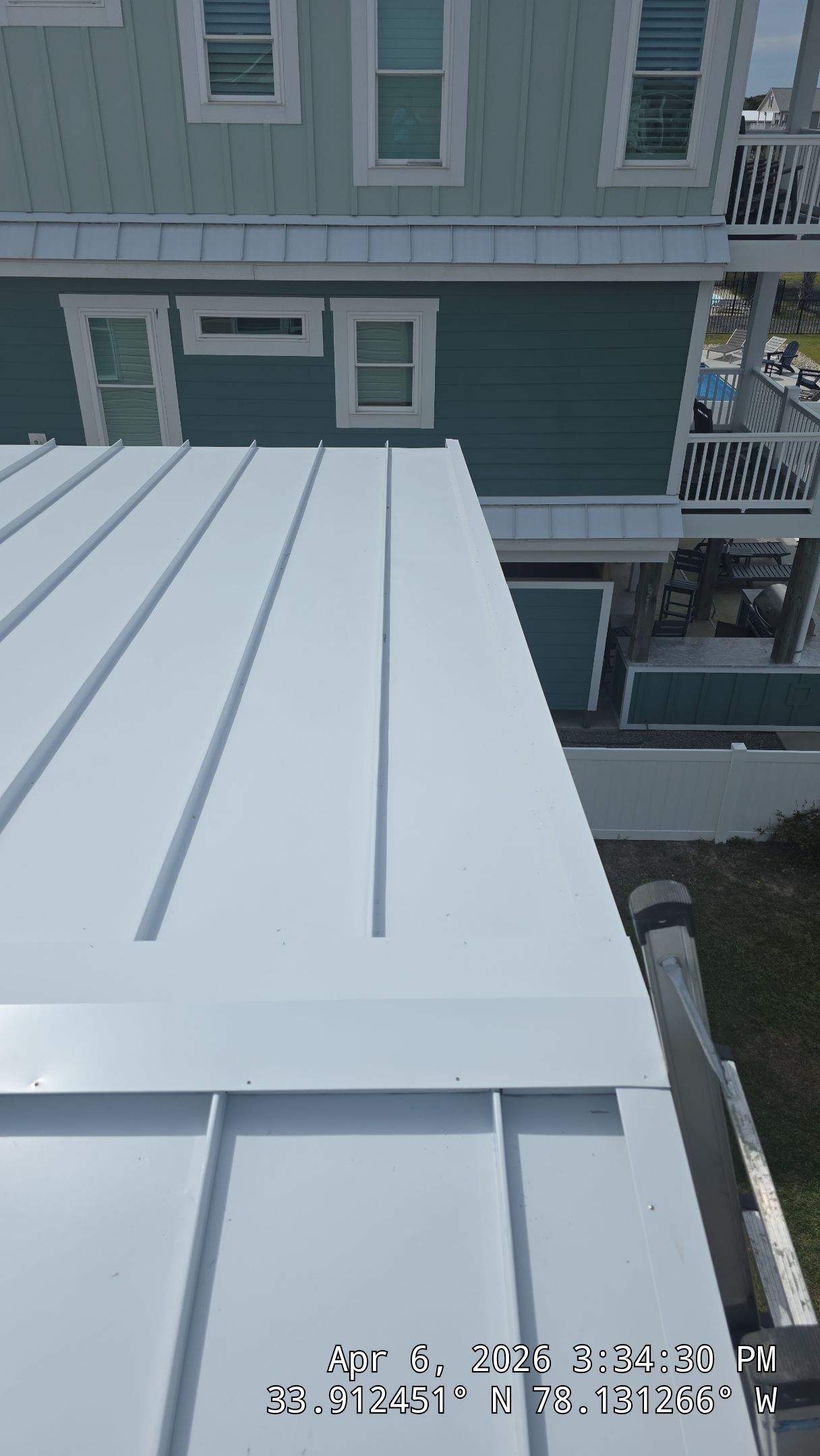 Oak Island Standing Seam Metal Roof Installation by RGR Construction and Roofing, LLC