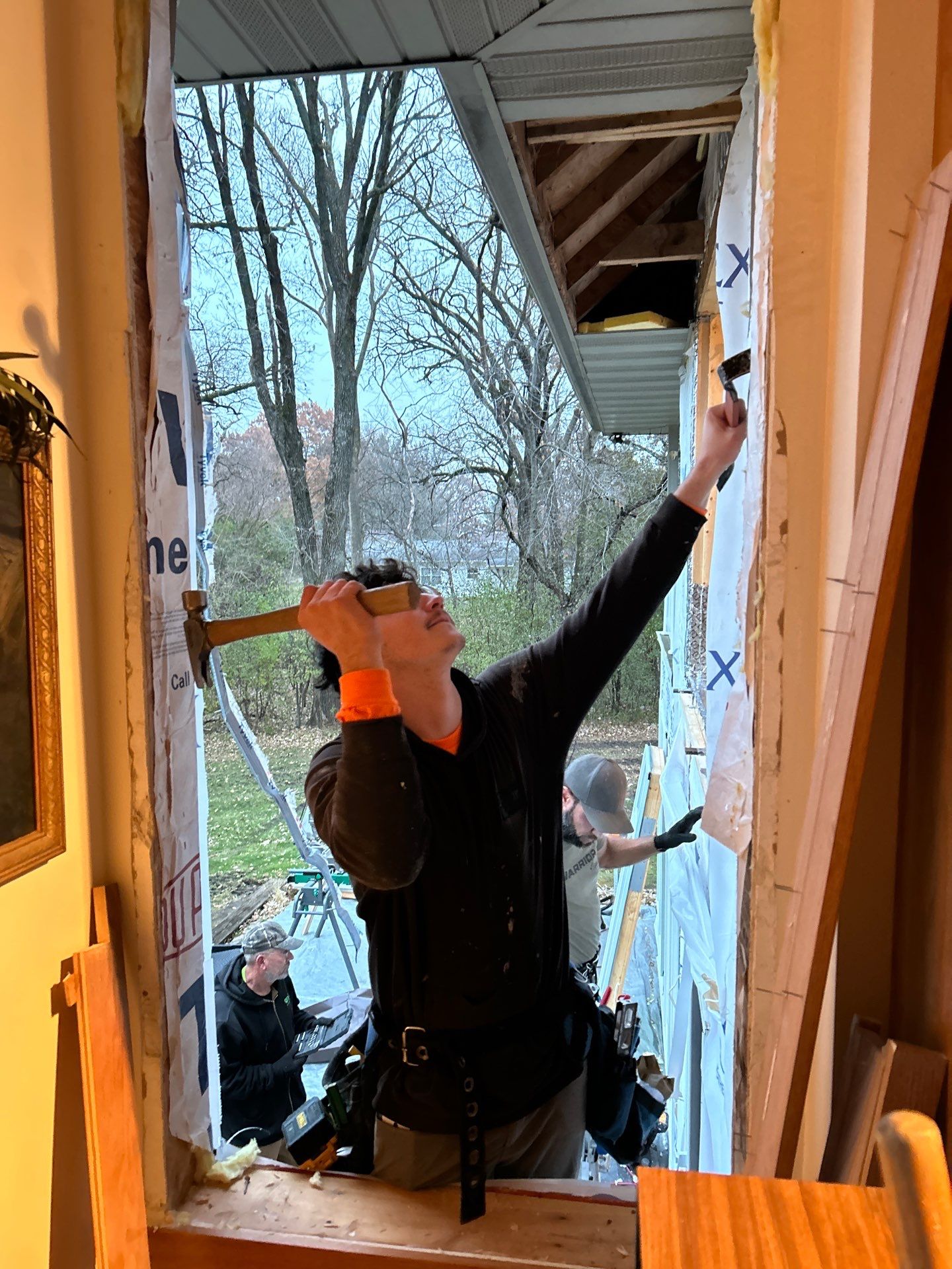 A Clean Window Upgrade Ready for New Siding with Pella Lifestyle Series by United Windows and Siding LLC