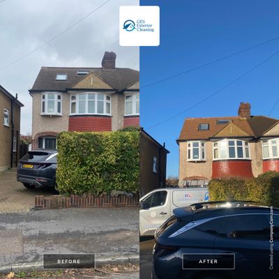 Roof Clean  - Moss Removal - Gutter Clean using Honda 15lpm Low Pressure Washing Machine