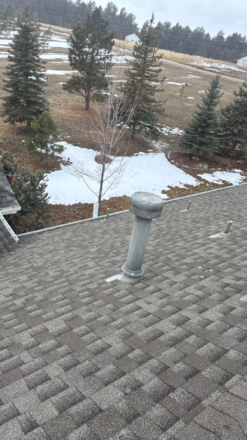 Residential Roofing Installation using Atlas Pinnacle Impact Weathered Wood by Blue Peaks Roofing LLC 