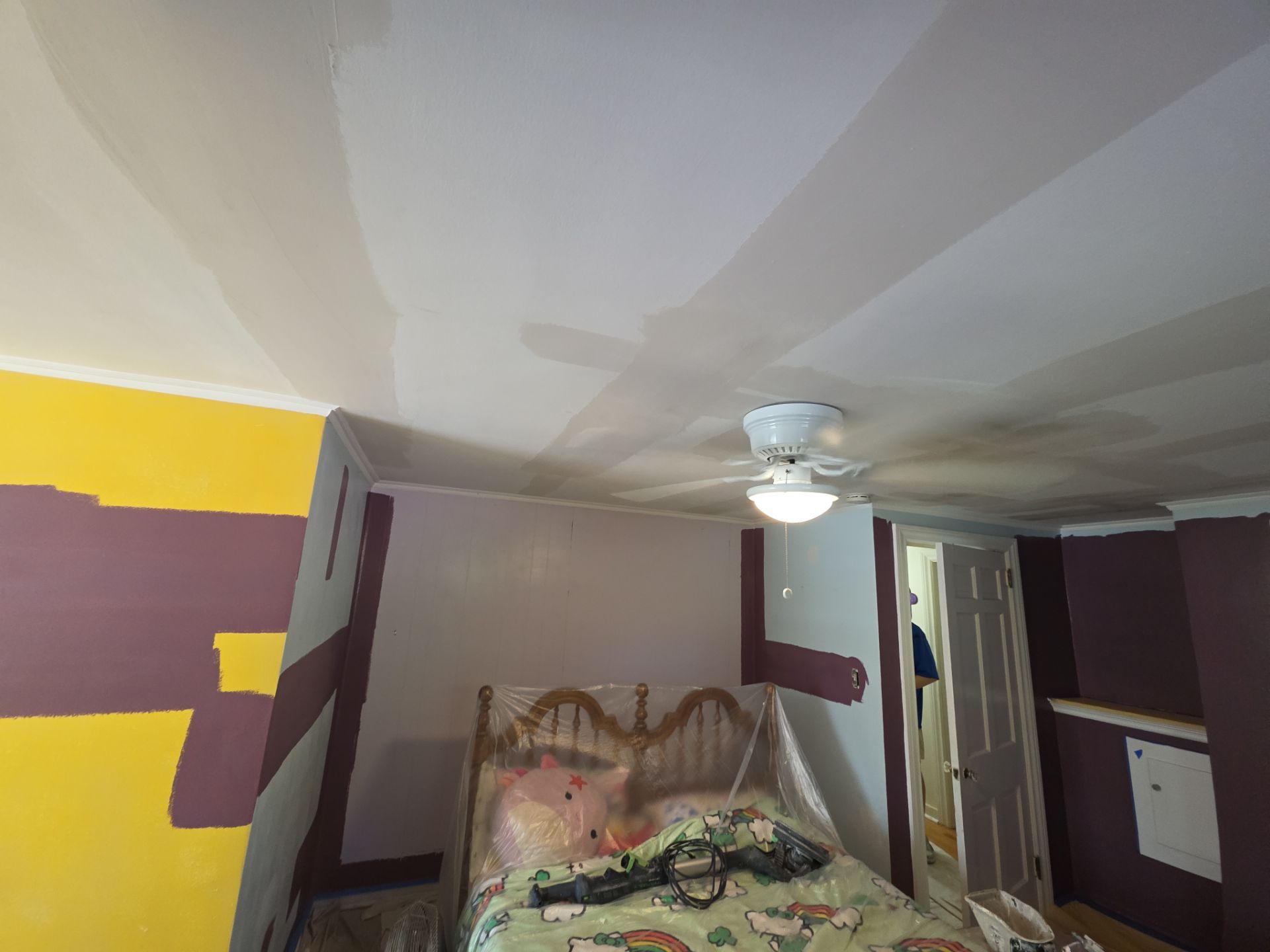 Interior Bedroom Painting and Drywall Repair in Grand Rapids by Gordon Painting