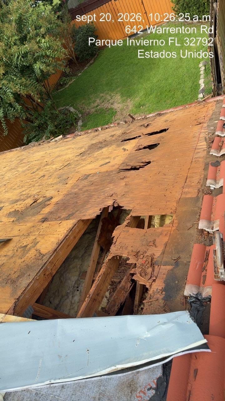Residential Tile Roof Replacement and Gutter Installation in Winter Park by Pinnacle Roofing Group