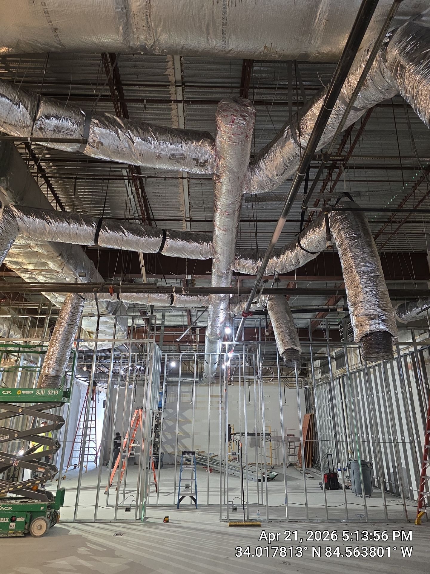 Commercial HVAC System and Custom Ductwork Installation in Kennesaw by Veasey Mechanical Services 