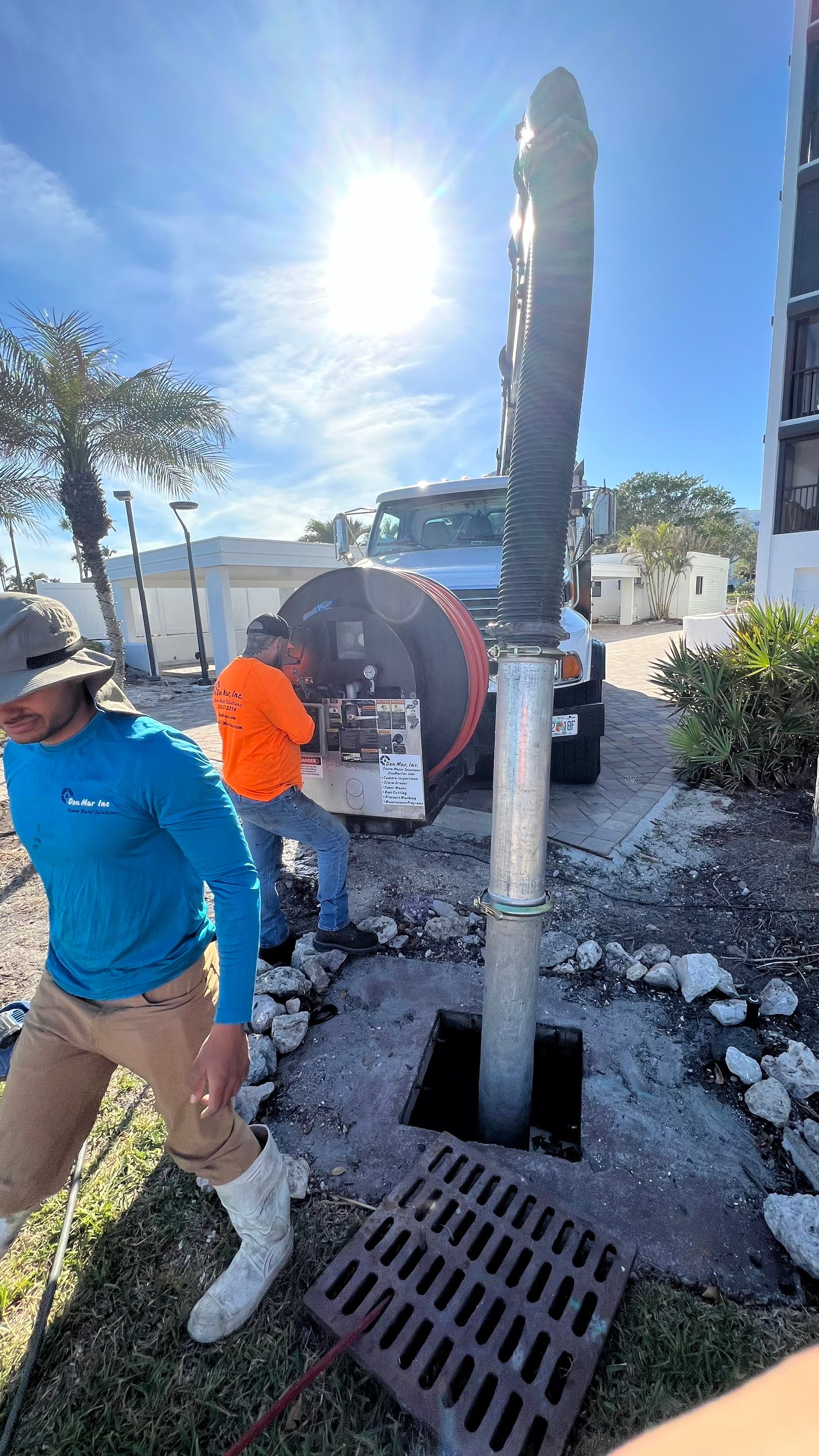 Naples Condo Complex Stormwater System Maintenance and Hurricane Cleanup by Don Mar, Inc. Storm Water Solutions