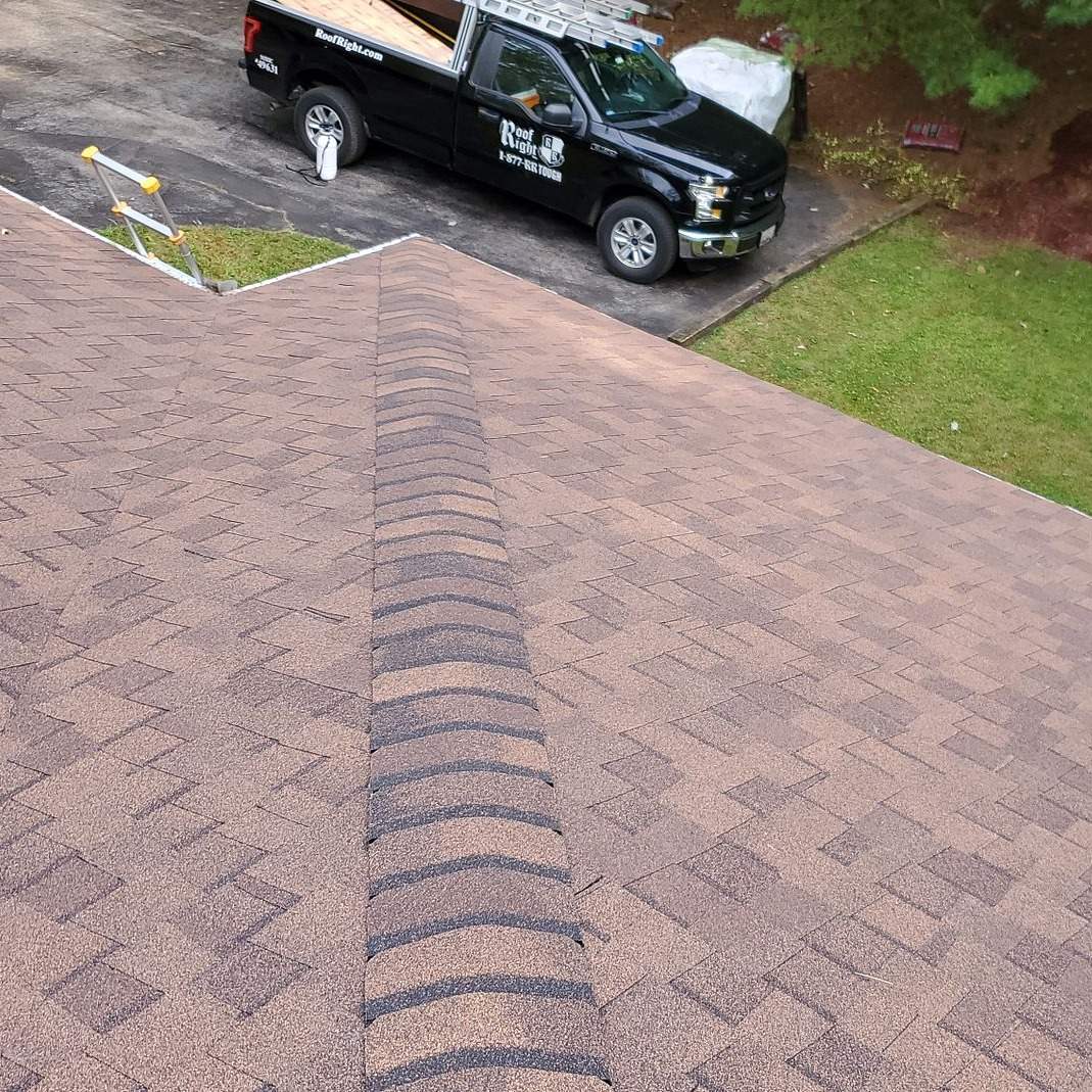 Residential Roofing Installation using CertainTeed Landmark Lifetime Architectural Shingles in Burnt Sienna by Roof Right Inc