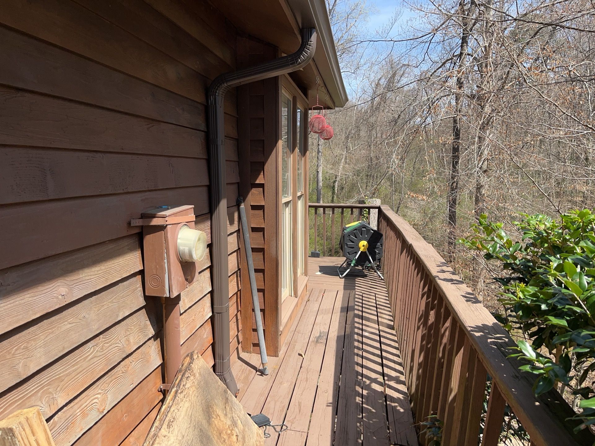 Atlanta, GA Front Porch Deck Rebuild using Timbertech and Pressure Treated Pine by Nelson Exteriors 