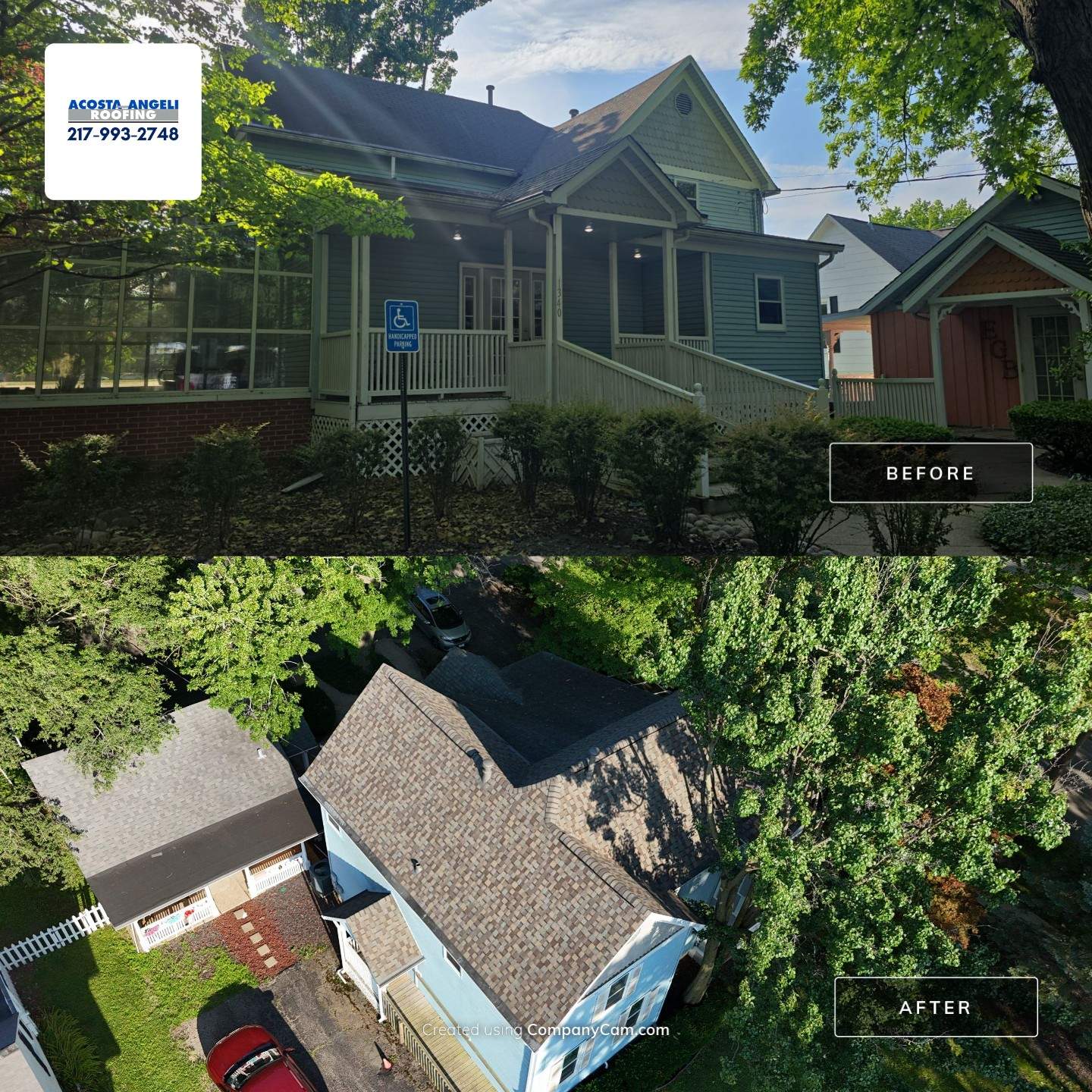 Roof Replacement in Springfield, Illinois by Acosta Angeli Roofing
