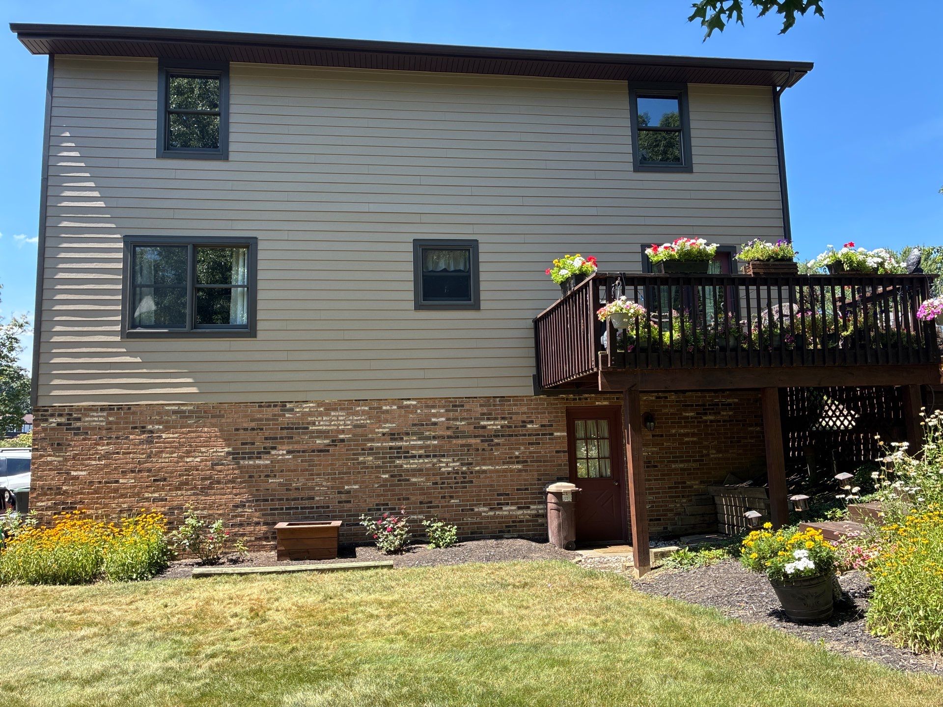 Full House James Hardie Lap Siding and Trim Renovation With Modern Dark Trim In Wexford / Mars PA by Ideal Siding Pittsburgh