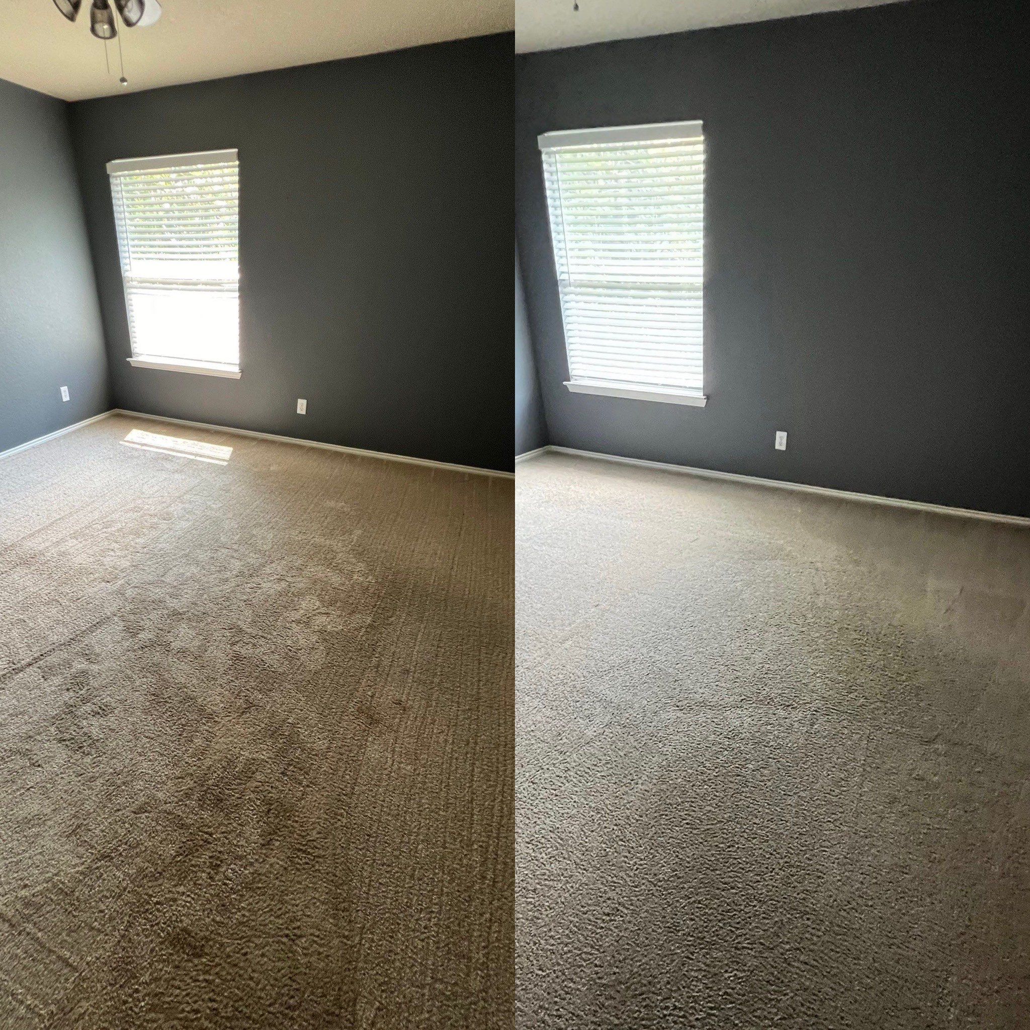 carpet cleaning service removing dirt and stains from carpet making it look fresh and revitalized in the room