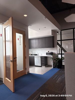 Modern Lincoln Office Build-Out Featuring Custom Slat Partitions