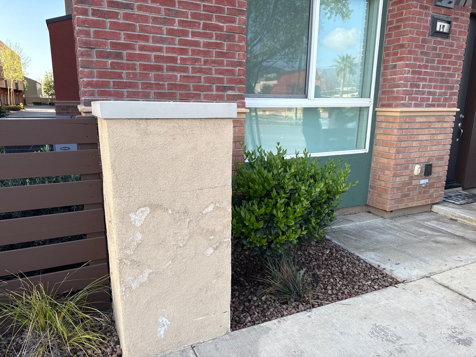 Pillar Stucco Repair in Glendora by One Stop Source