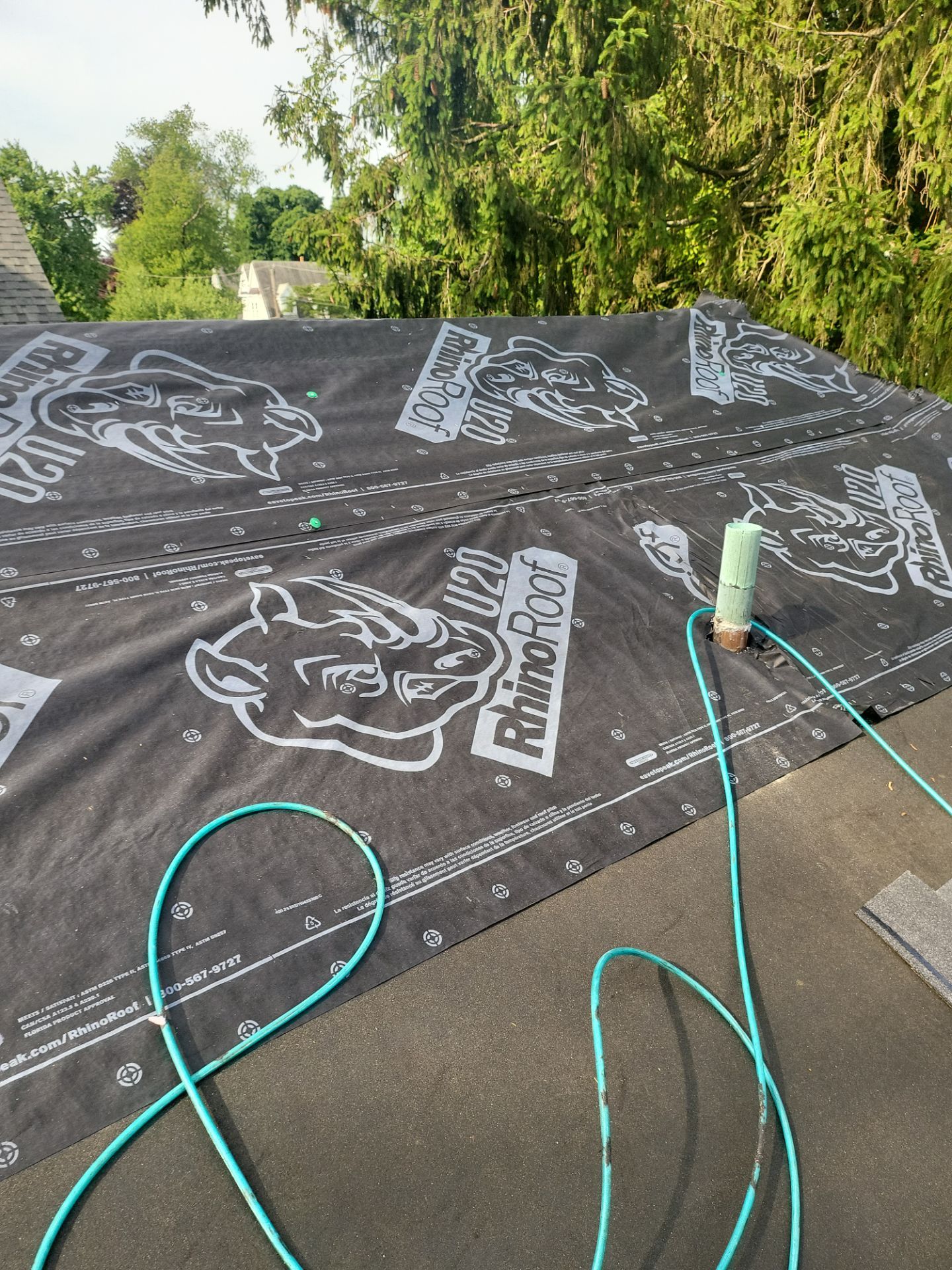 Residential Roofing Installation using Owens Corning TruDefinition Duration AR - Estate Gray by A Plus Exterior