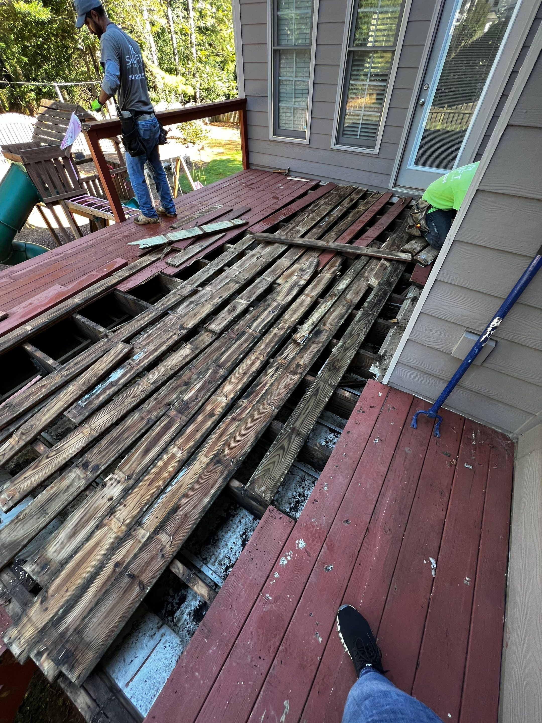 Composite Deck Installation and Screened Porch Enclosure in Roswell by Swift Home Renovations