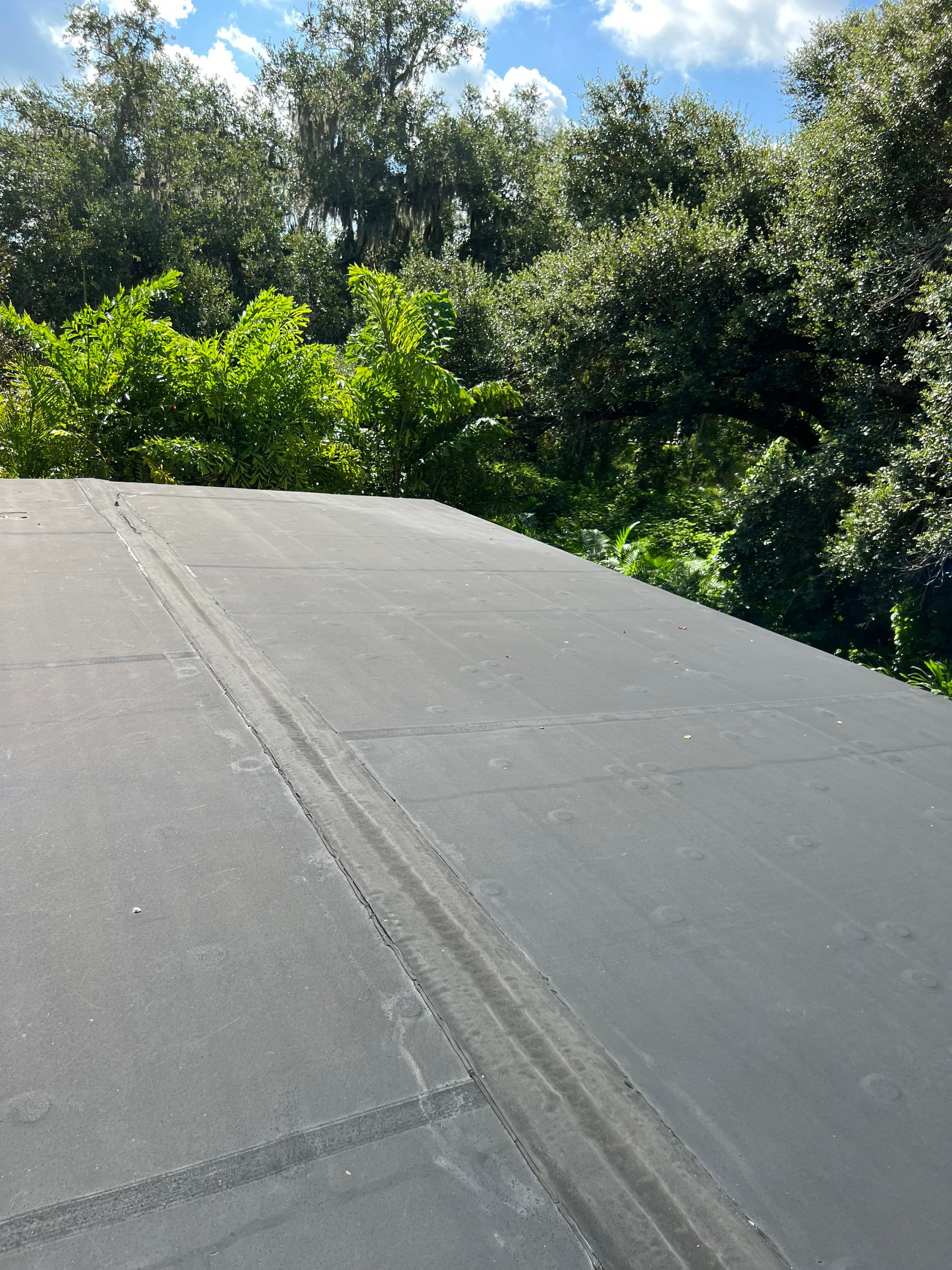 Flat Membrane Roof Repair and Interior Restoration in Fort Myers by cordova home services 