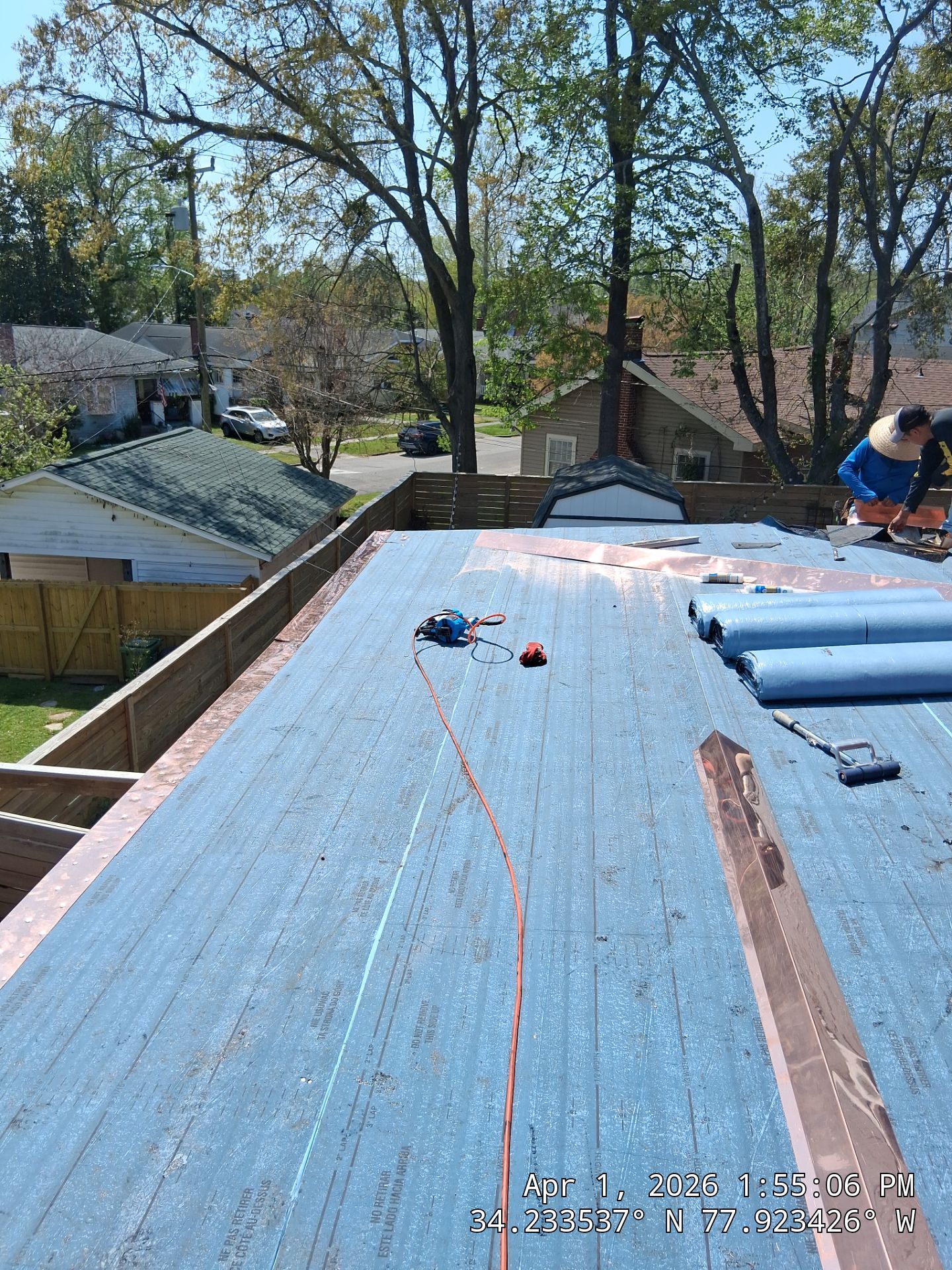 Flat Roof Repair using CertainTeed Flintlastic SA Cap Sheet in Forest Hills - Wilmington, NC by RGR Construction and Roofing, LLC