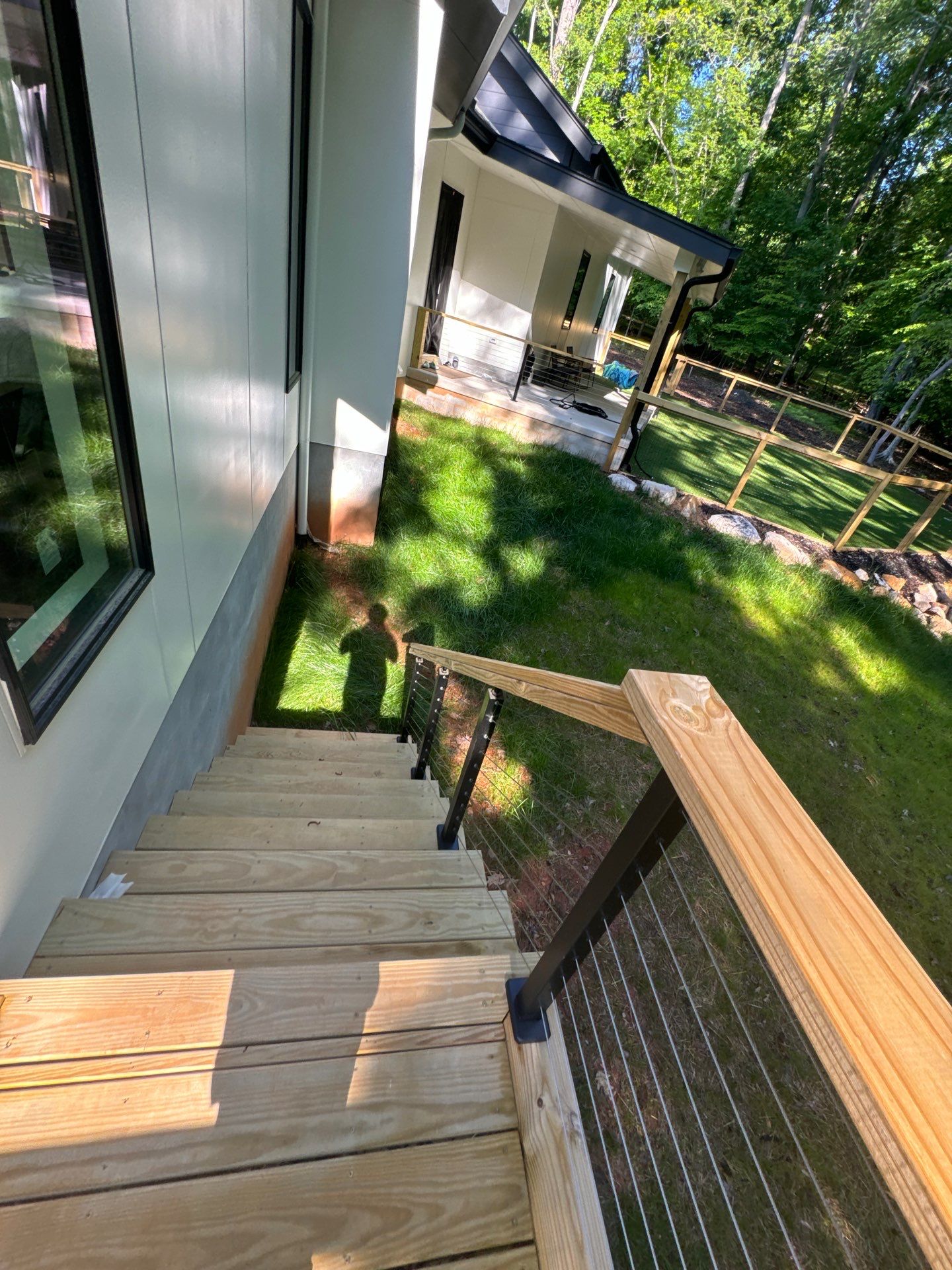 Porch and Deck staining  by GonzalezPainters & Contractors Inc 