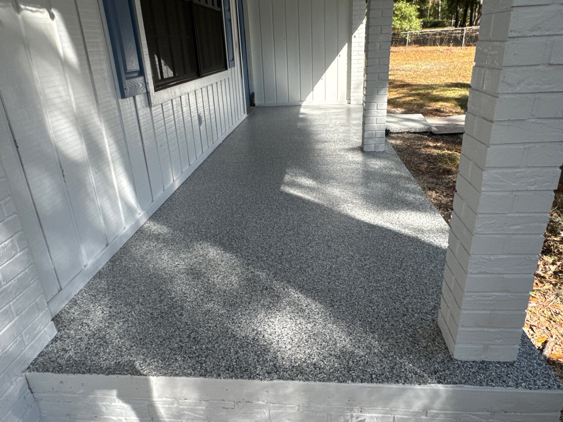 Carport in High Springs, FL in Slate Stone by Cross Creek Concrete Coatings