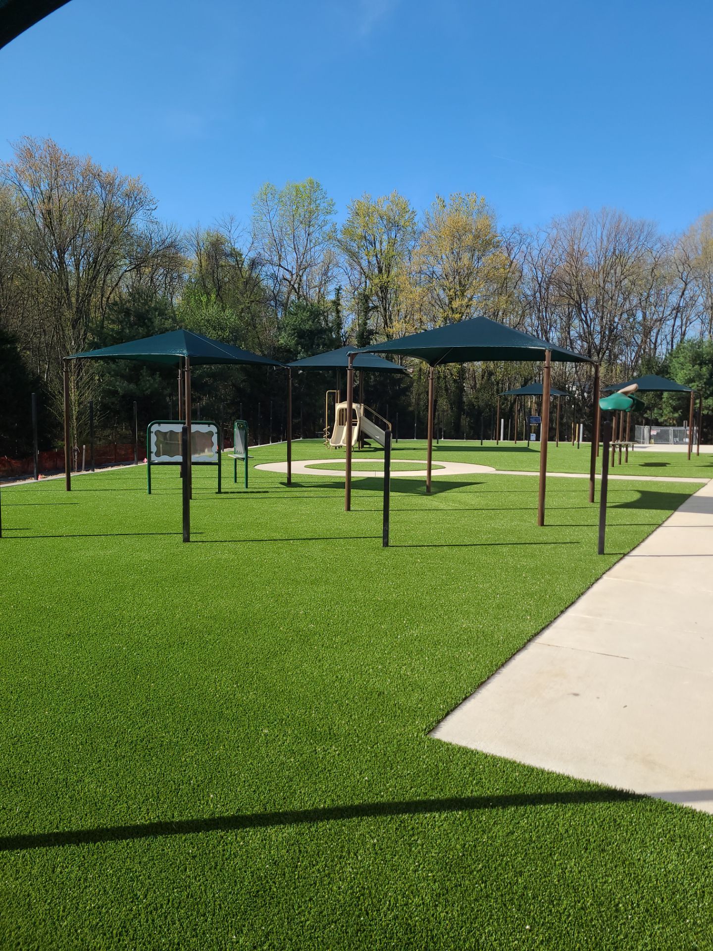 KinderCare Playground Turf and Custom Athletic Striping in Fredericksburg by Southwest Greens Midwest