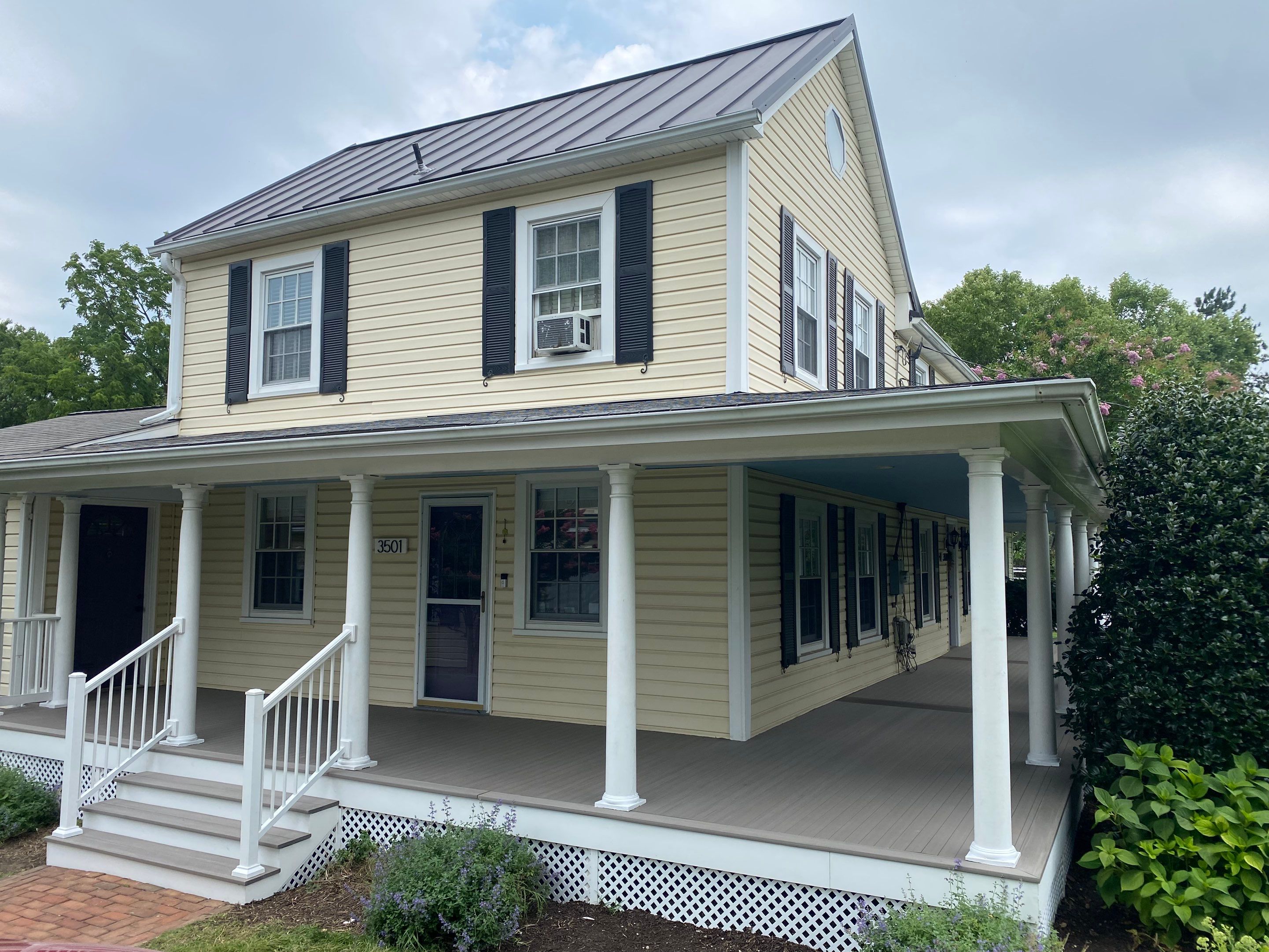 Front Porch Transformation using Timbertech Decking by The Smet Companies, LLC