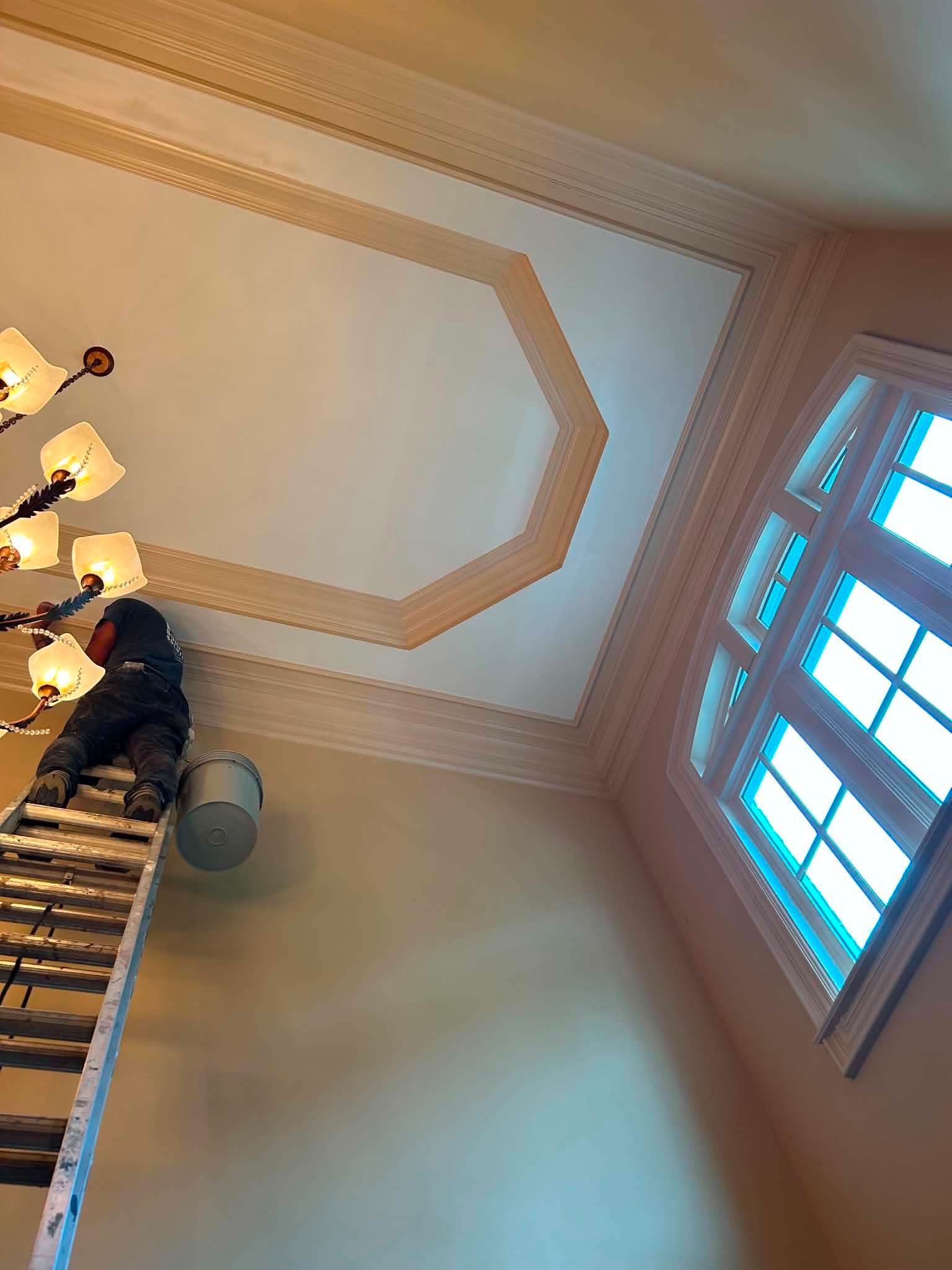 Interior Ceiling Painting & Drywall Repairs by PGP Surface Solutions, LLC