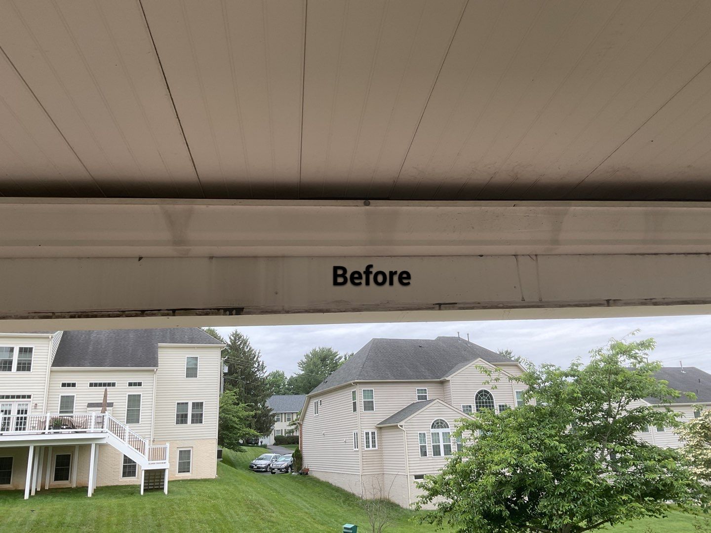 Deck Repair using Rain Drop Gutter covers by Alpha Design Services