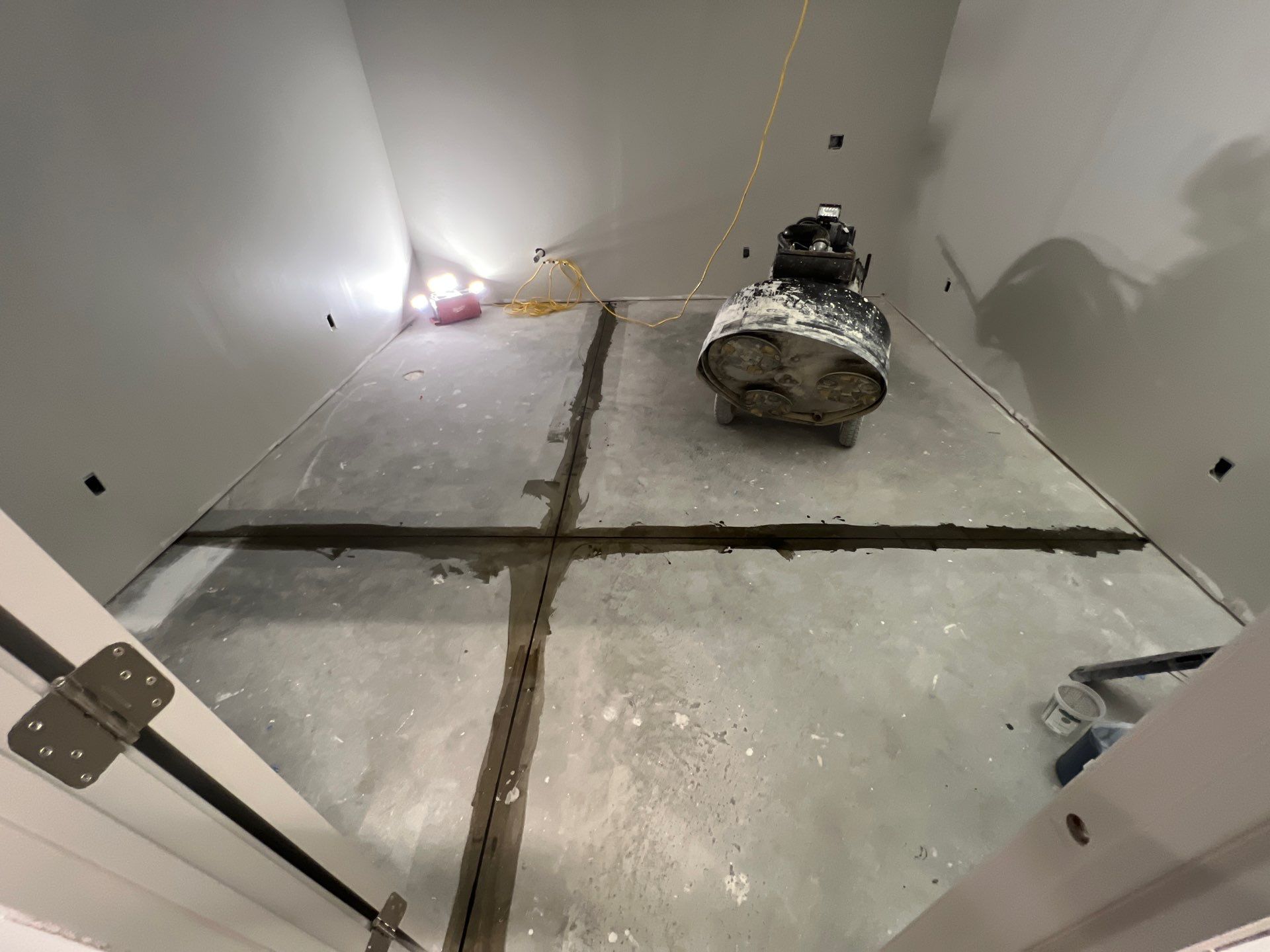 New room build epoxy floor & paint! by Gordon Painting