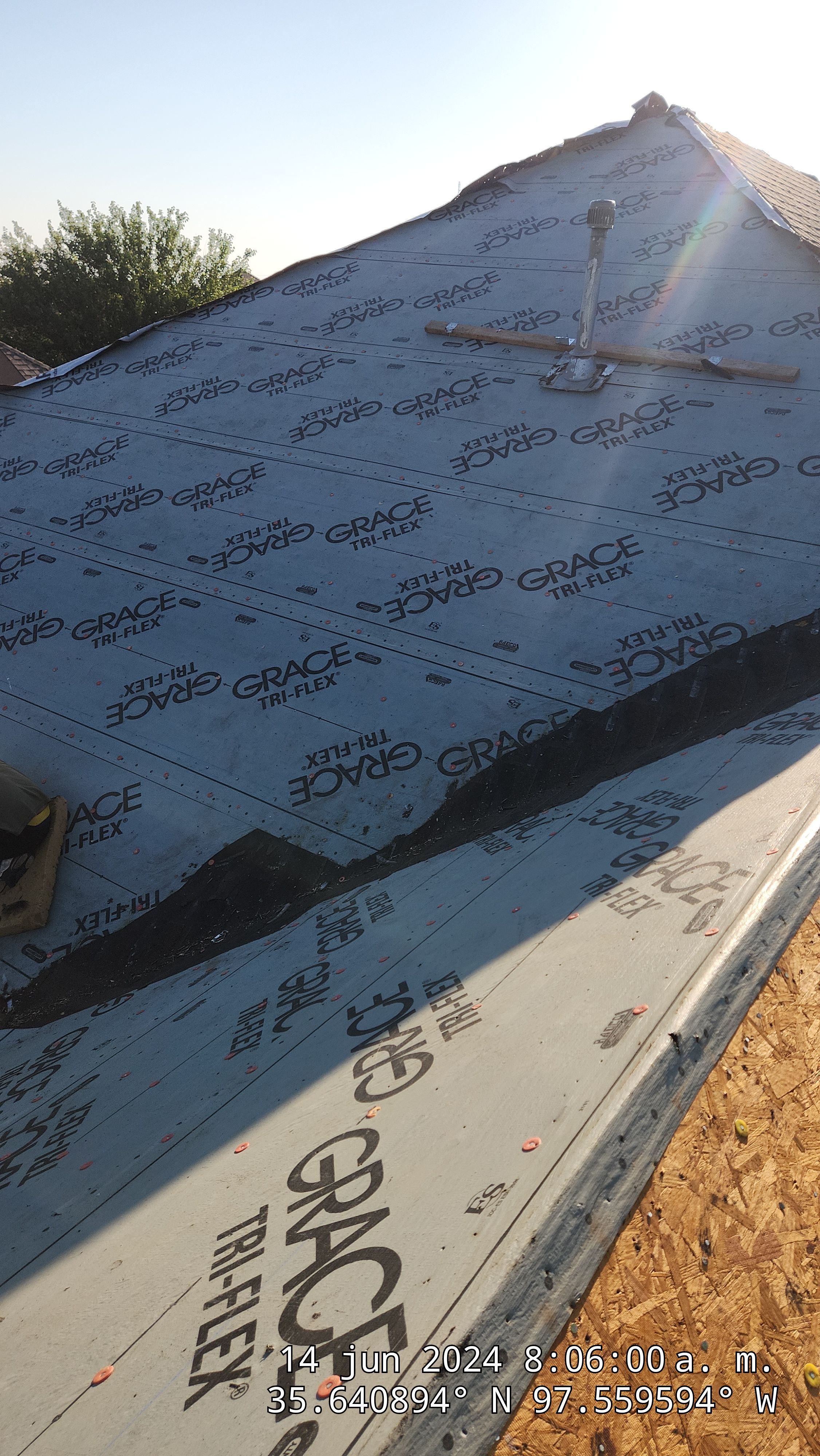 Reroof using GAF HDZ in Charcoal by Castillo Roofing