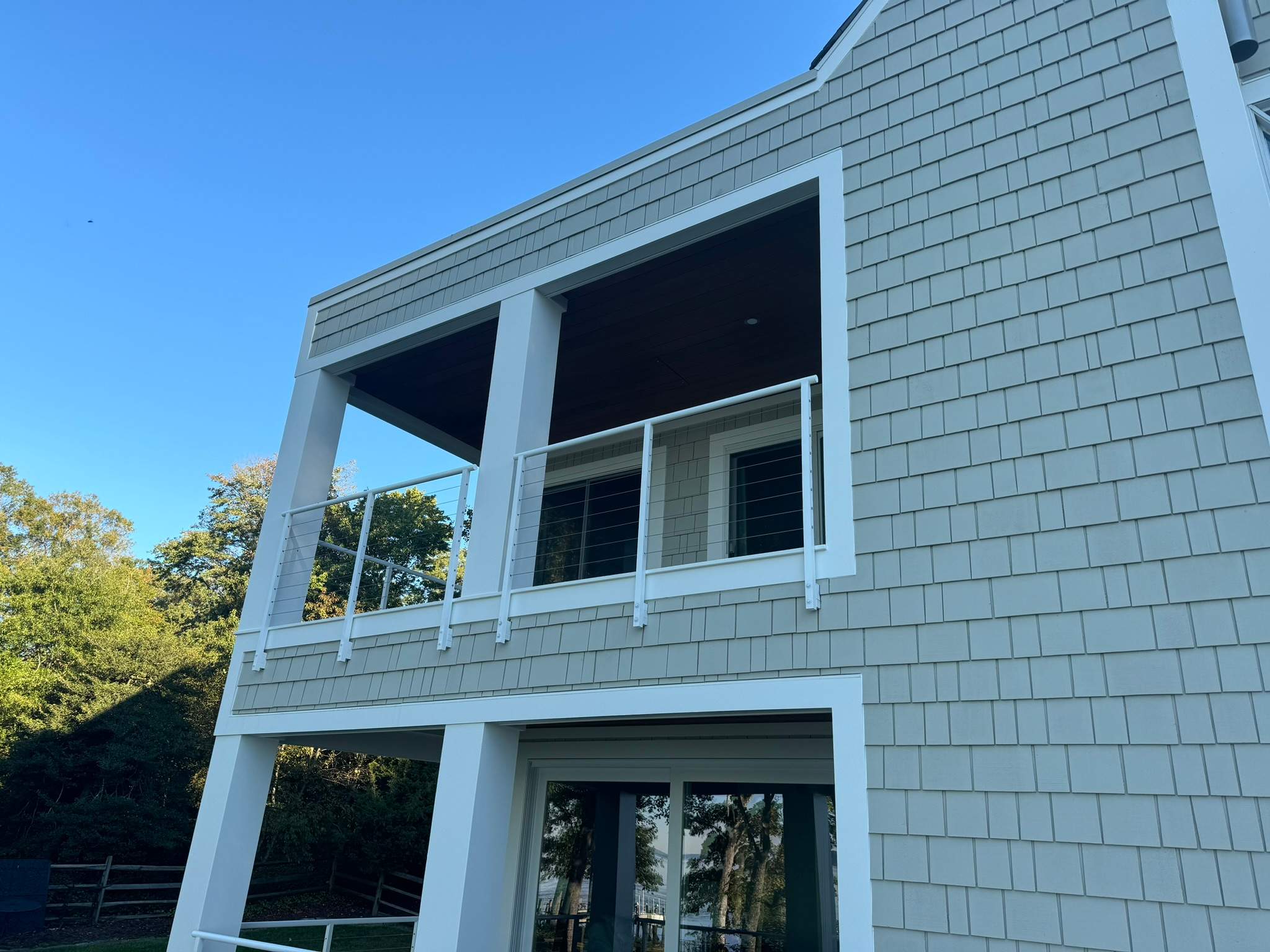 Custom Aluminum Cable Railing System – Face Mounted – Lorton, VA by Capitol Iron Works