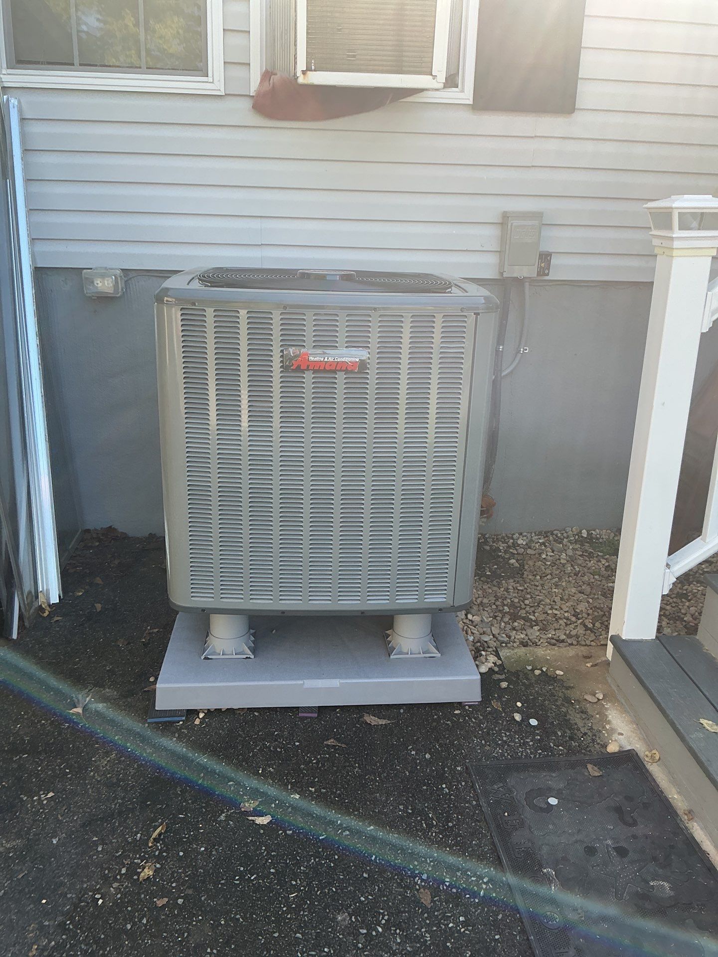 Equipment install in New Market by Elemental Heating and air conditioning LLC