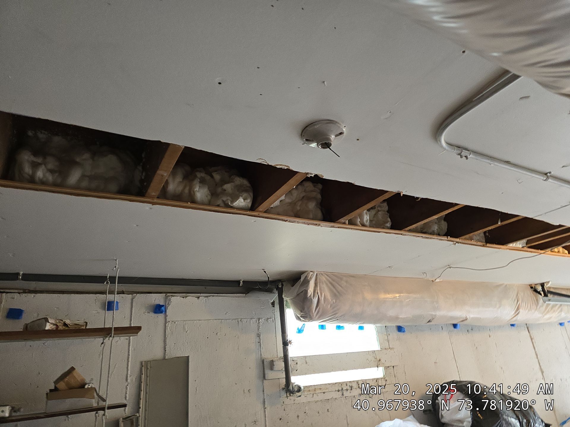 Attic Insulation using open cell spray foam by NYS Foam & Energy