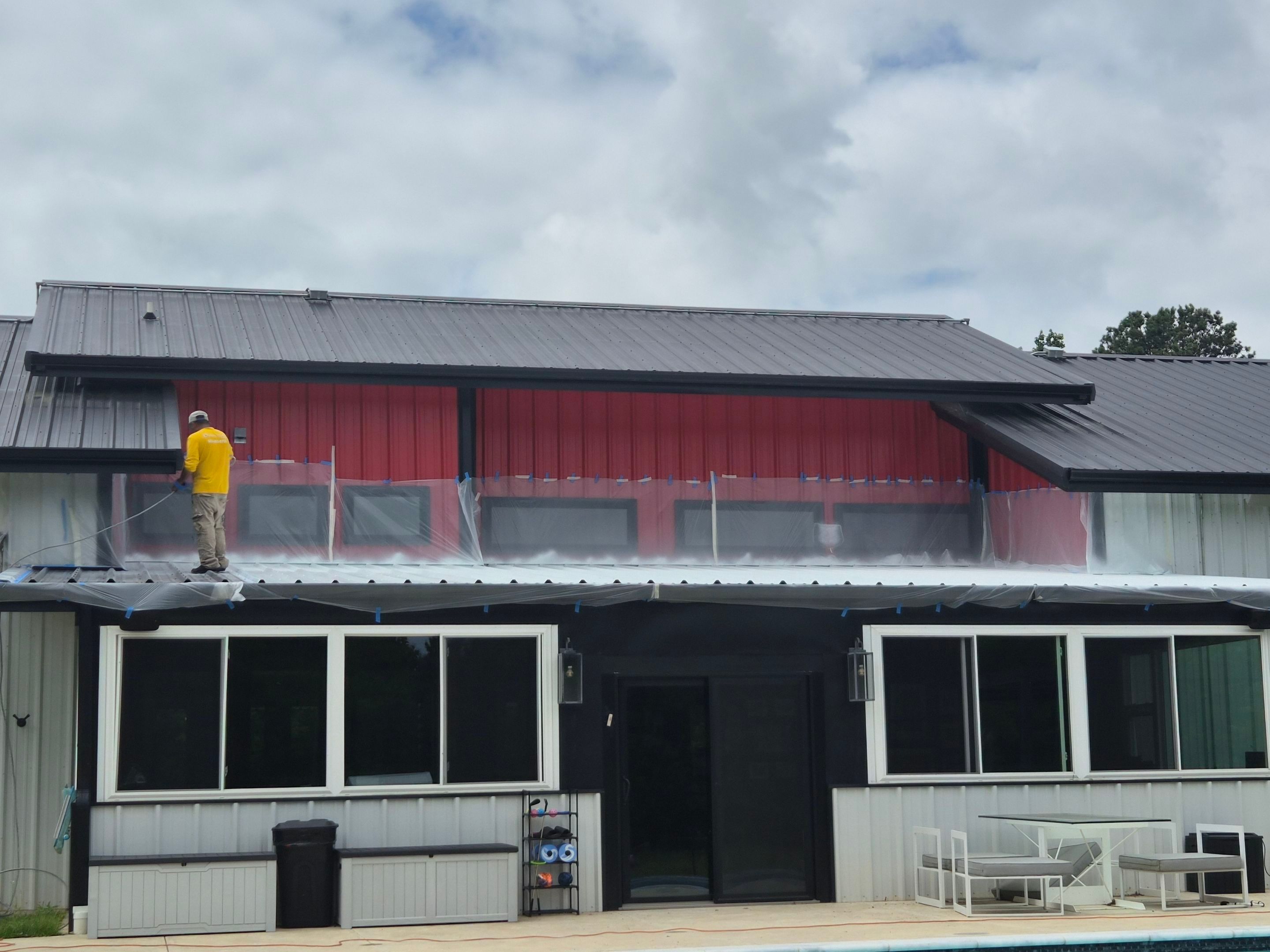 A Fresh Sunroom Roof in Flint, TX! by Quality Coats Painting