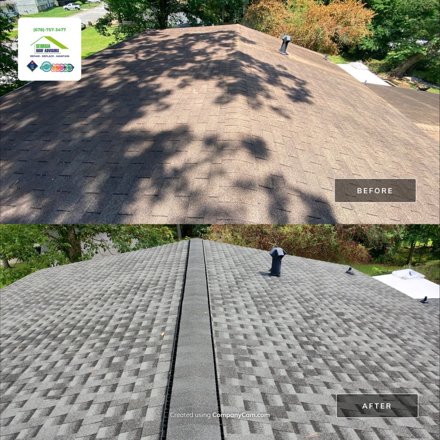 Radical Color Transformation by Georgia Roof Advisors
