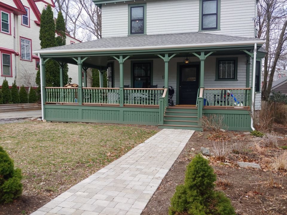 Gutter Installation using 4x5 FiberGlass Gutter with Moulding in Newton, MA by Gutter Pro Enterprises