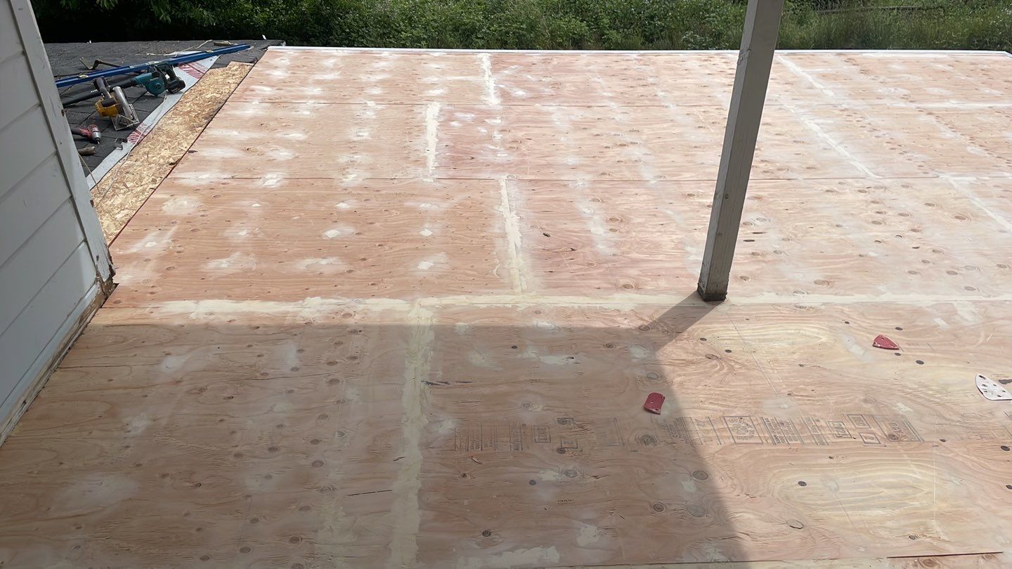 Residential Deck Replacement using Dec-Tec Membrane Color: Grafton by Orezona Building & Roofing Company, Inc.