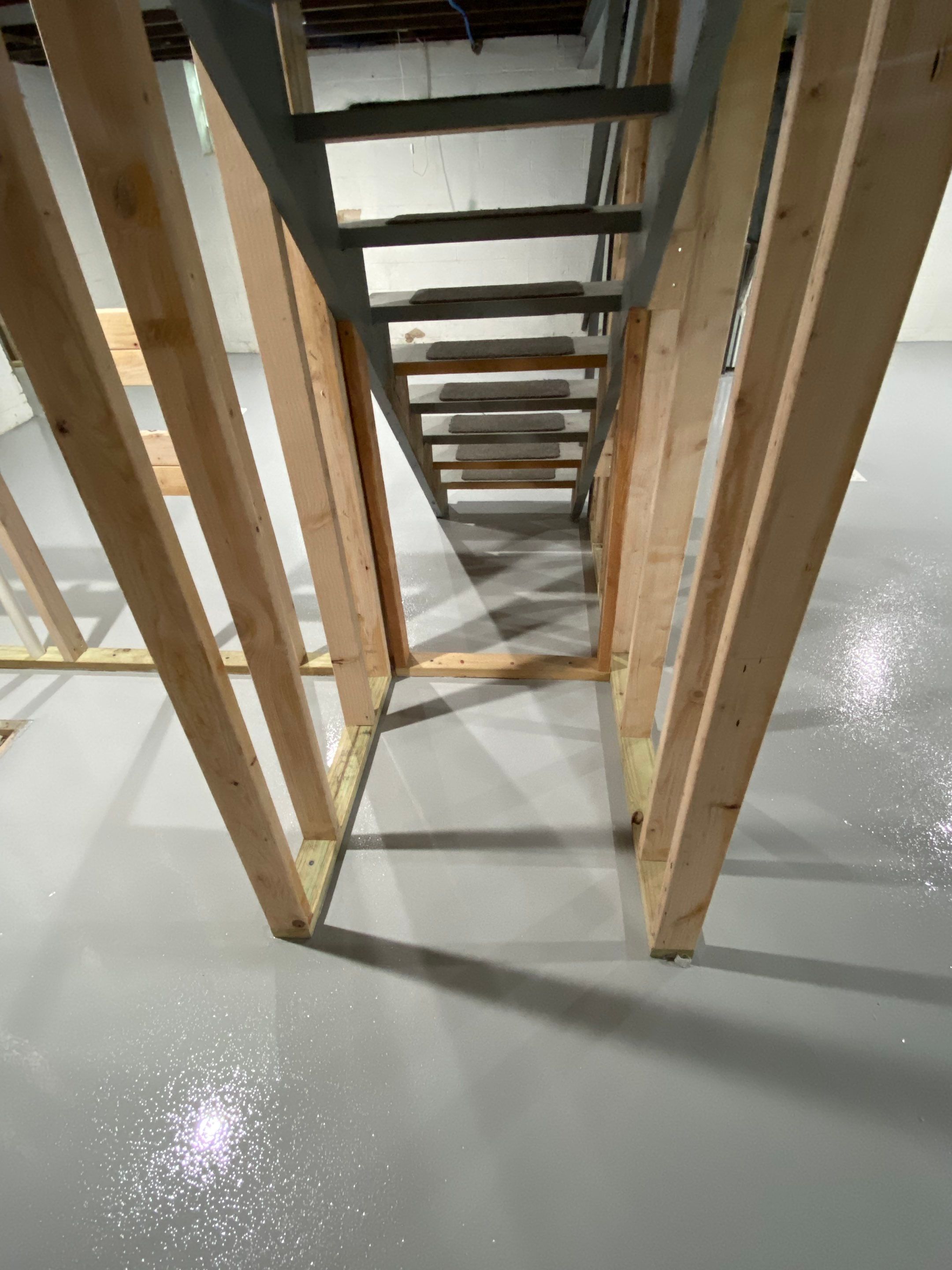 Basement + Garage Project in Pittsburgh by Floors in a Day, Inc