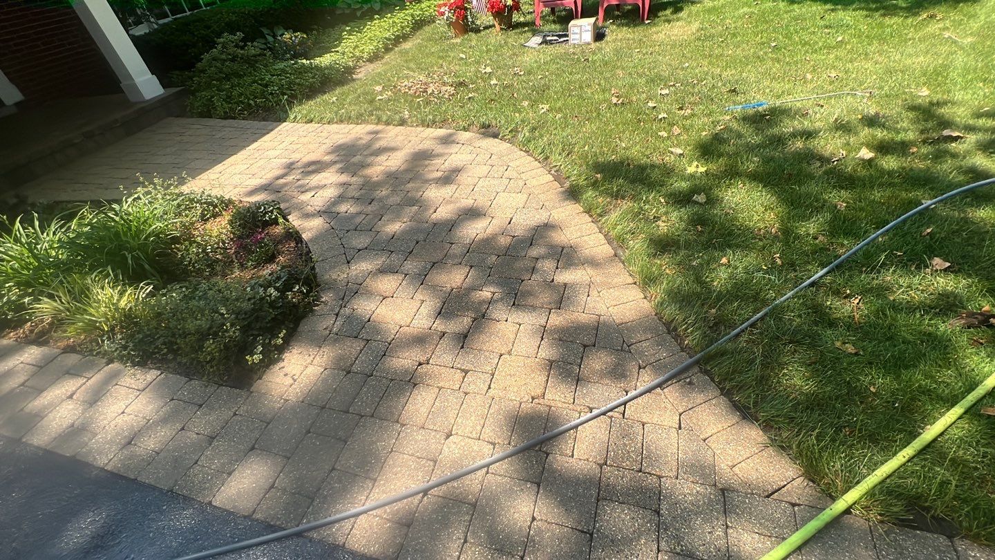 Brick paver clean, sand and seal.  using Surebond SB-1300 by Northern Power Washing LLC.