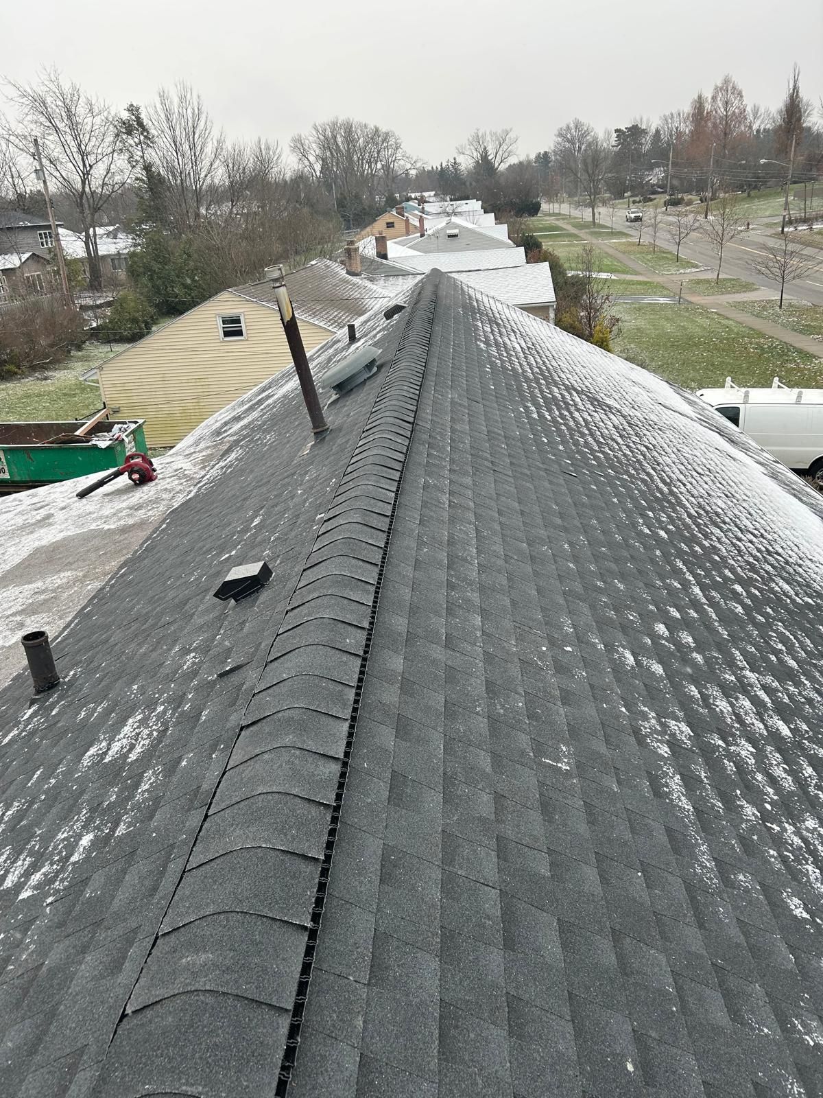 Storm Restoration in Beachwood OH - Roof Replacement using GAF HDZ Charcoal by Atlas Roofing & Restoration