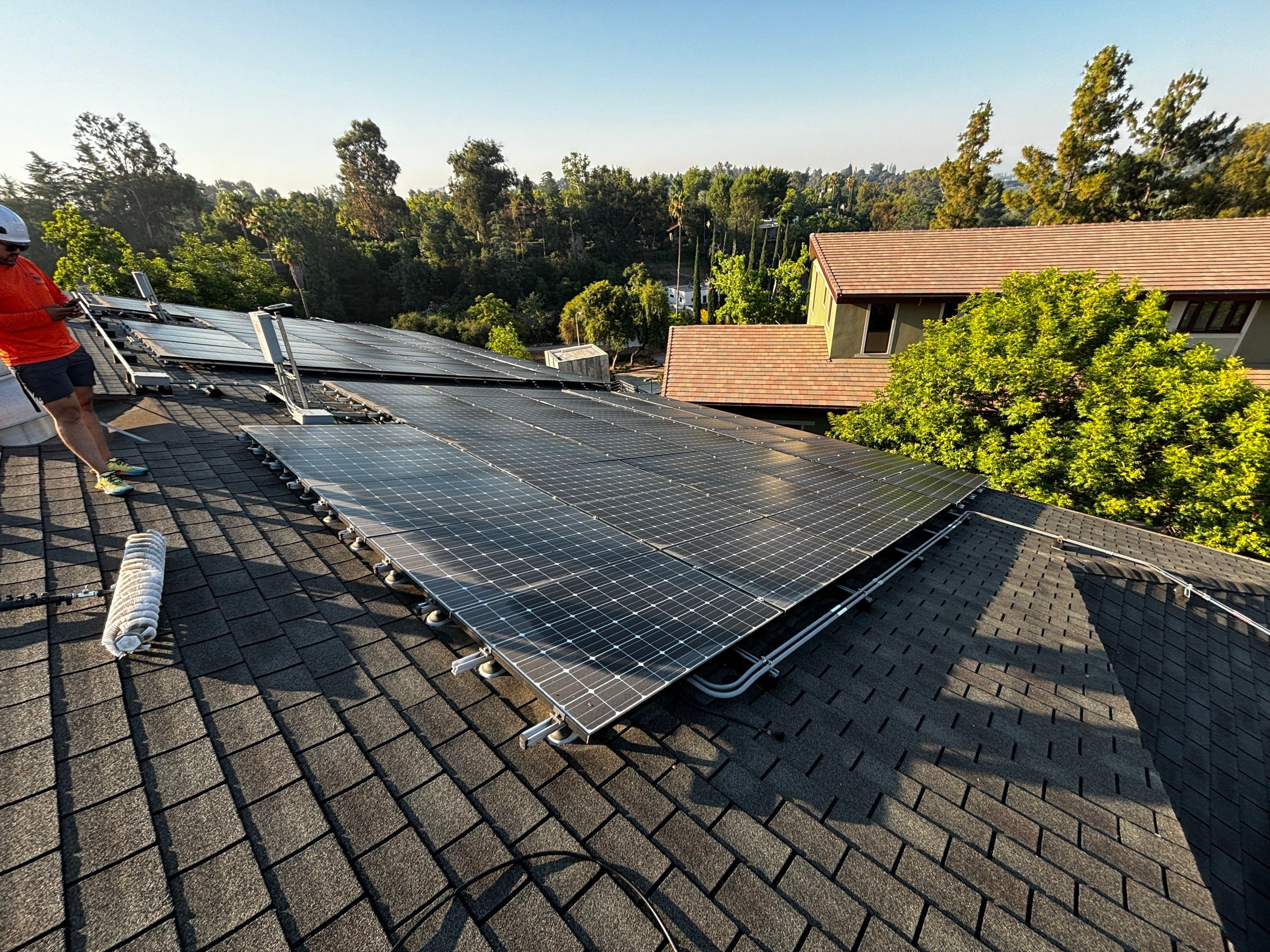 Commercial Solar Panel Cleaning for Chandler School in Pasadena Ca by Palm Coast Solar Cleaning